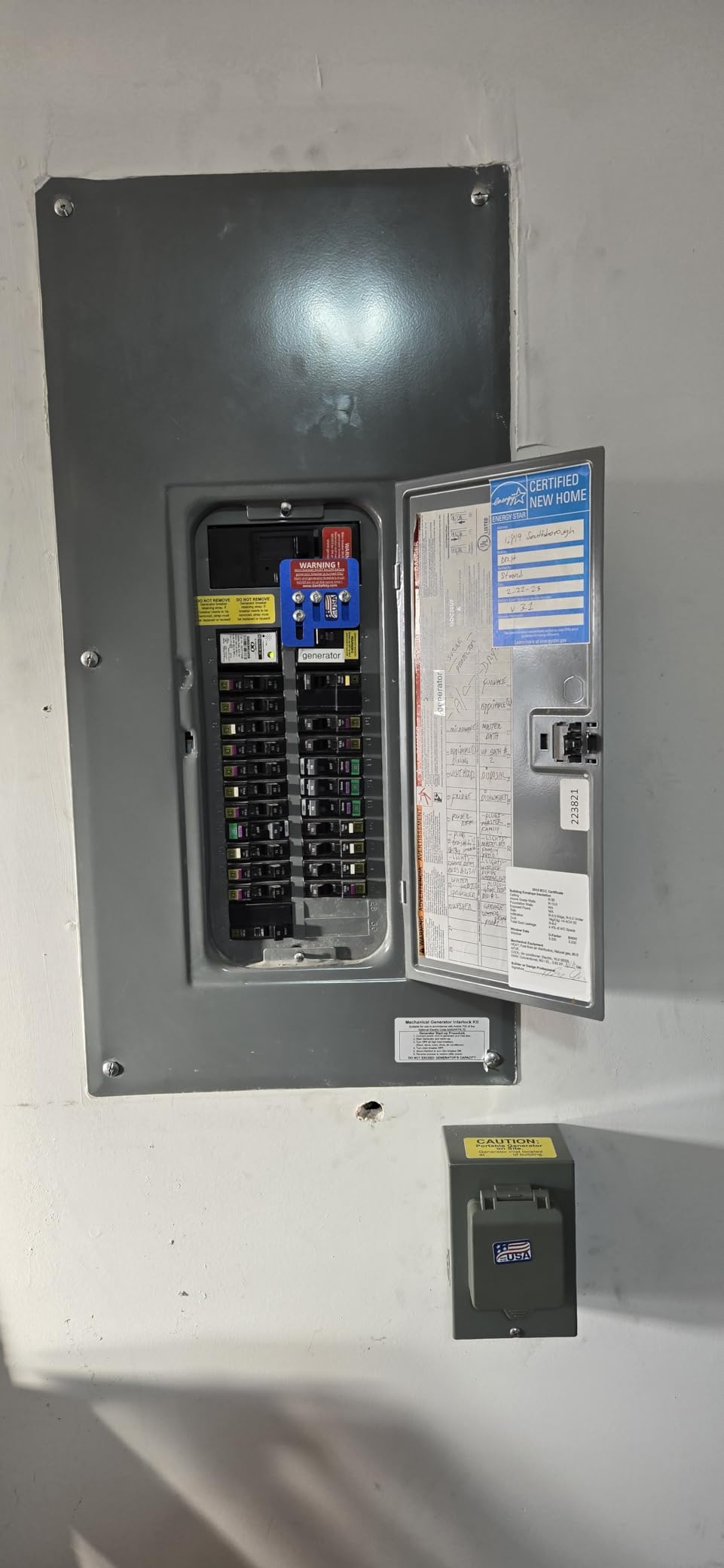 NSD200A Square D Generator Interlock kit QO and Homeline - Anodized customer photo 1