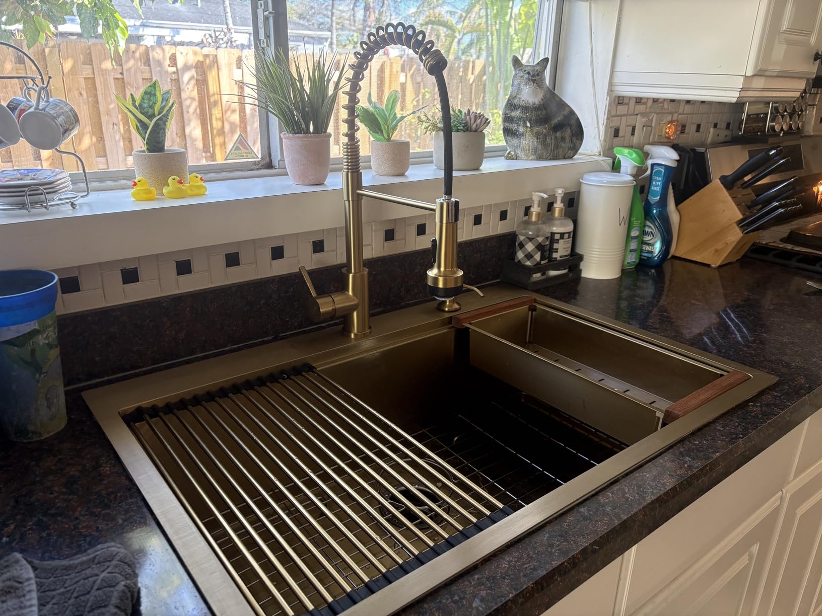 Lordear 33 Inch Drop In Kitchen Sink Workstation All In One SUS304 16 Gauge Stainless Steel 33x22 Drop In Sinks Single Bowl Handmade Above the Counter customer photo 1