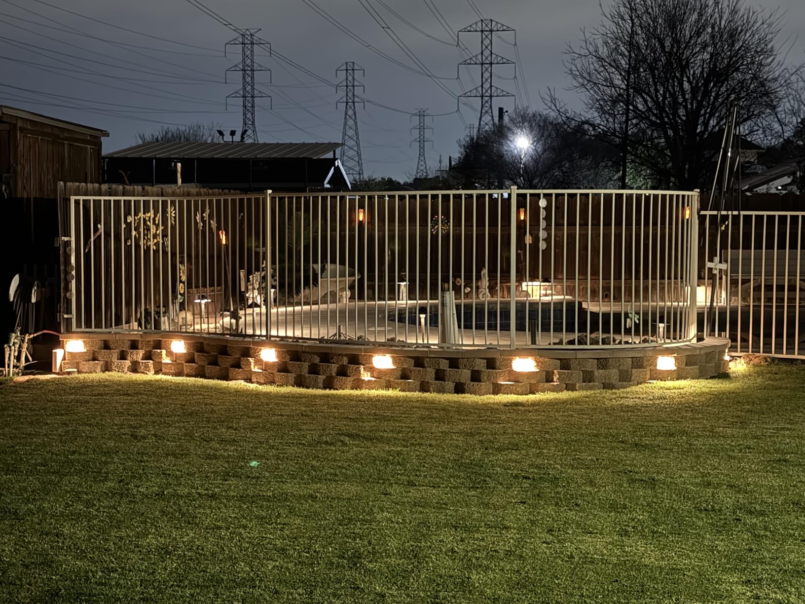LEONLITE 8-Pack 7 Inch LED Hardscape Lighting, 3W/4W/5W, 2700K Soft White | Update Dimmable Retaining Wall Lights, Low Voltage Landscape Lighting, 12-24V AC/DC Paver Light, Outdoor Step Lights, ETL customer photo 2