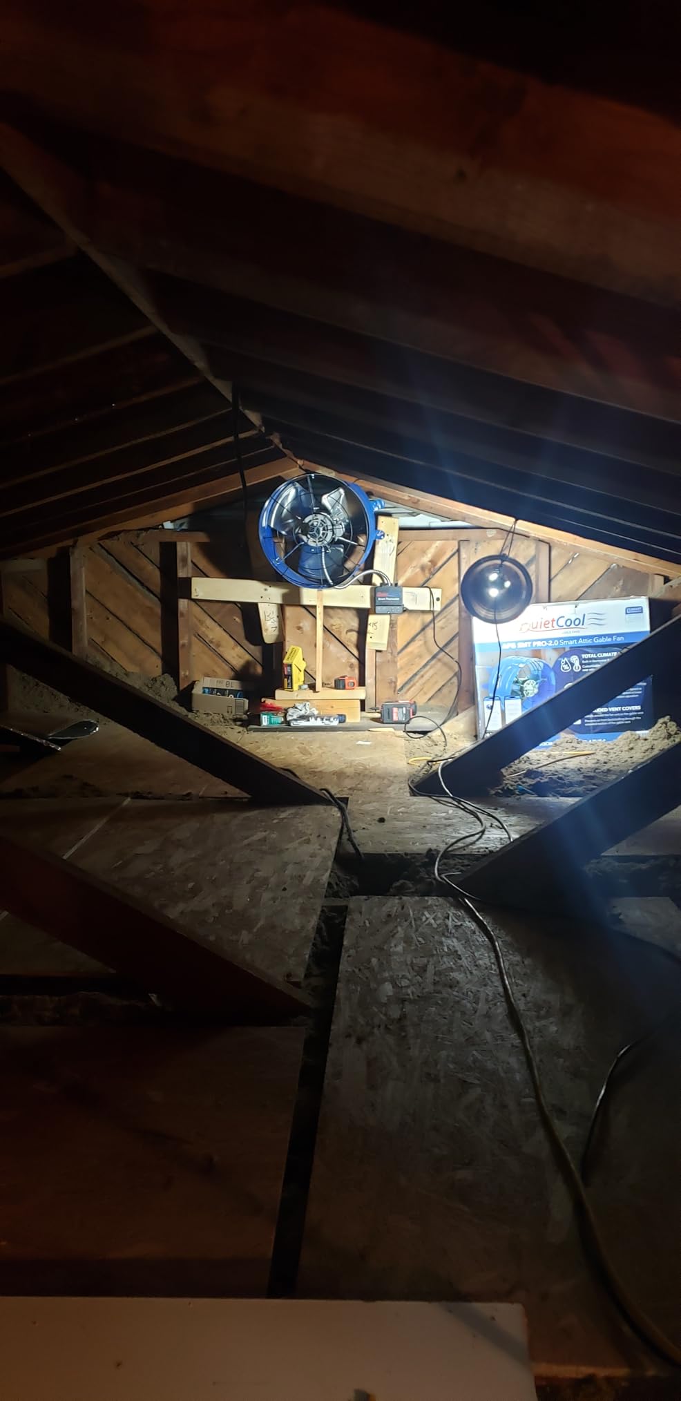 Quietcool AFG SMT PRO-2.0 Smart Attic Fan for Gable Vents - 1945 CFM - Smart App Control - Thermostat & Humidistat - 20ft Power Cord - Plug-and-play - Two Speed customer photo 2