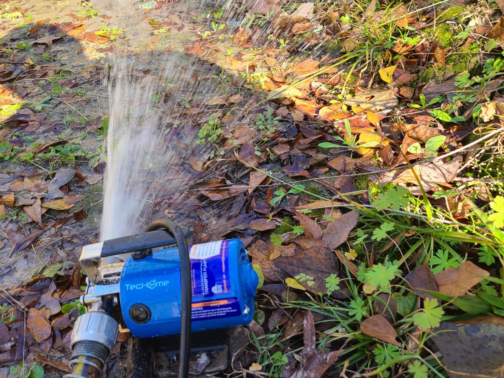 TecHome Water Pump Water Transfer Pump, 115V Electric Garden Hose Pump. | 1/10HP 330GPH , with Suction Hose Kit. customer photo 1