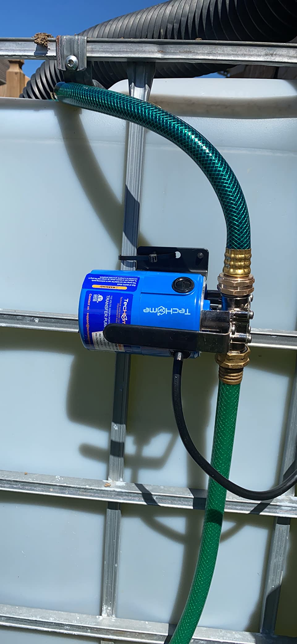 TecHome Water Pump Water Transfer Pump, 115V Electric Garden Hose Pump. | 1/10HP 330GPH , with Suction Hose Kit. customer photo 2
