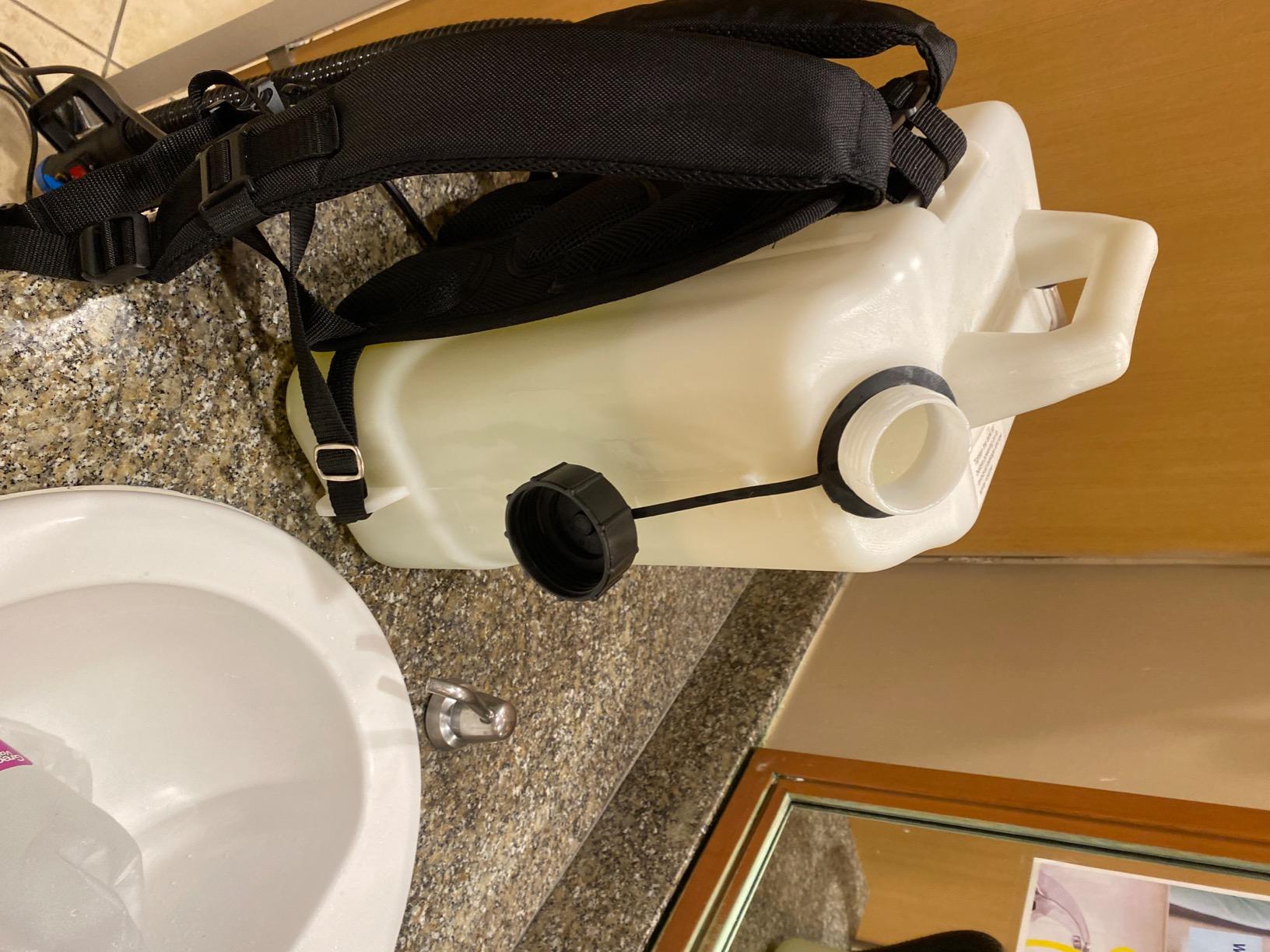 Electric ULV Fogger Machine 10L Backpack Fogger Sprayer- Disinfectant Fogger, Commercial Bug Sprayer, Mosquito, Disinfecting Mold, Insecticide fogger for Indoor Outdoor Garden Home, Hotels customer photo 1