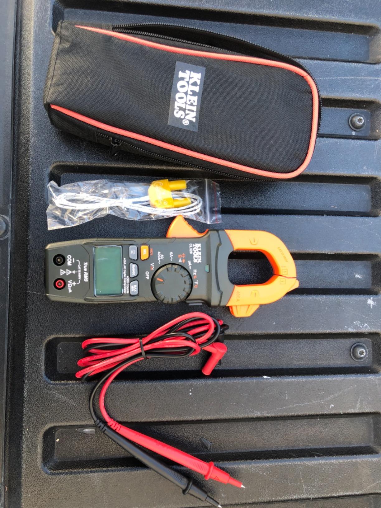 Klein Tools CL320 Digital Clamp Meter, HVAC AC Auto-ranging 400A, AC/DC Voltage, TRMS, DC Microamps, Resistance, Frequency, NCVT, Temp customer photo 2