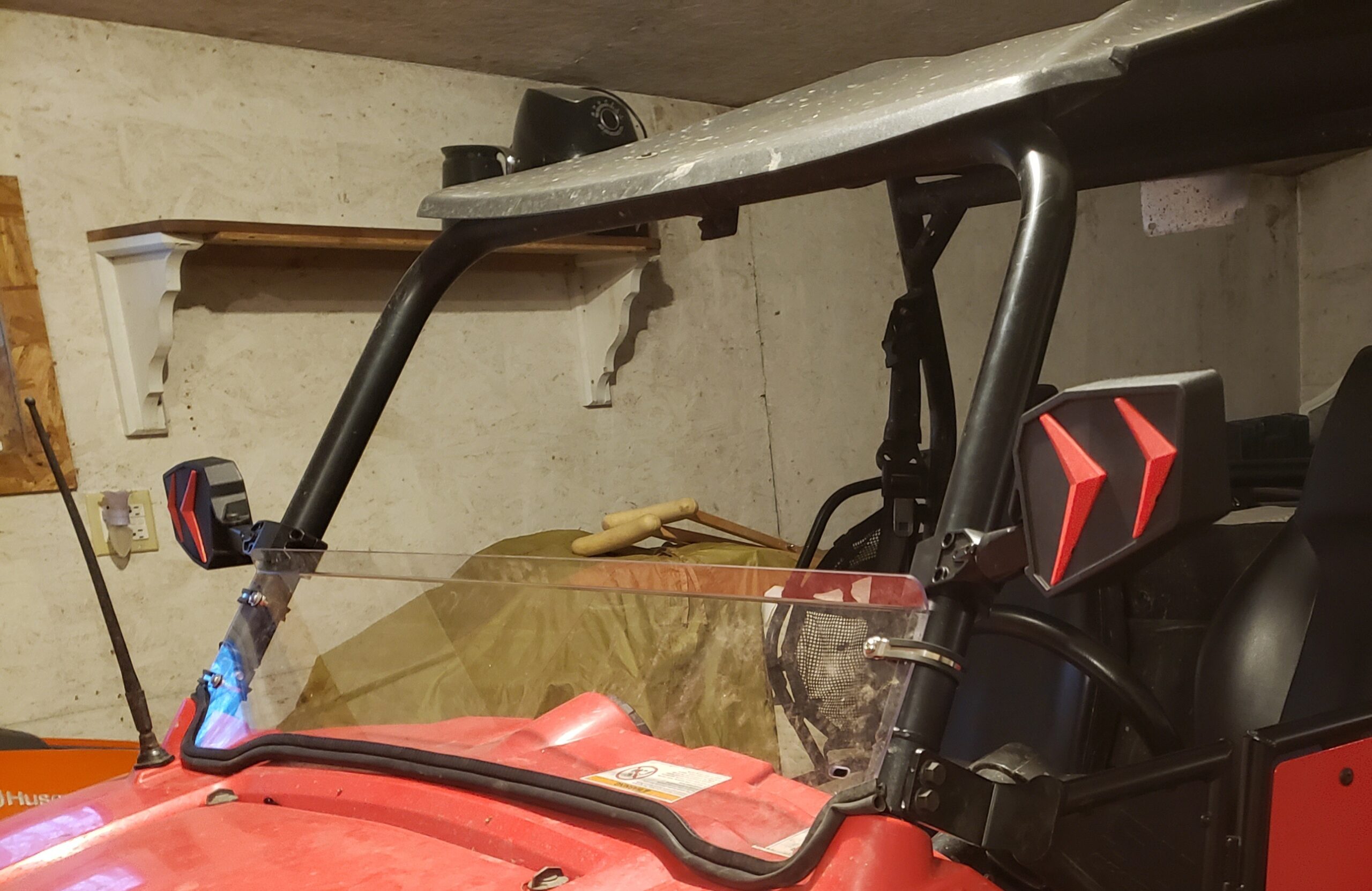 ECOTRIC Clear Half Windshield Polycarbonate Compatible with Polaris 2008-2013 RZR 800 2014 RZR 900 2015-2020 RZR XP 2011-2013 RZR XP 900 customer photo 1