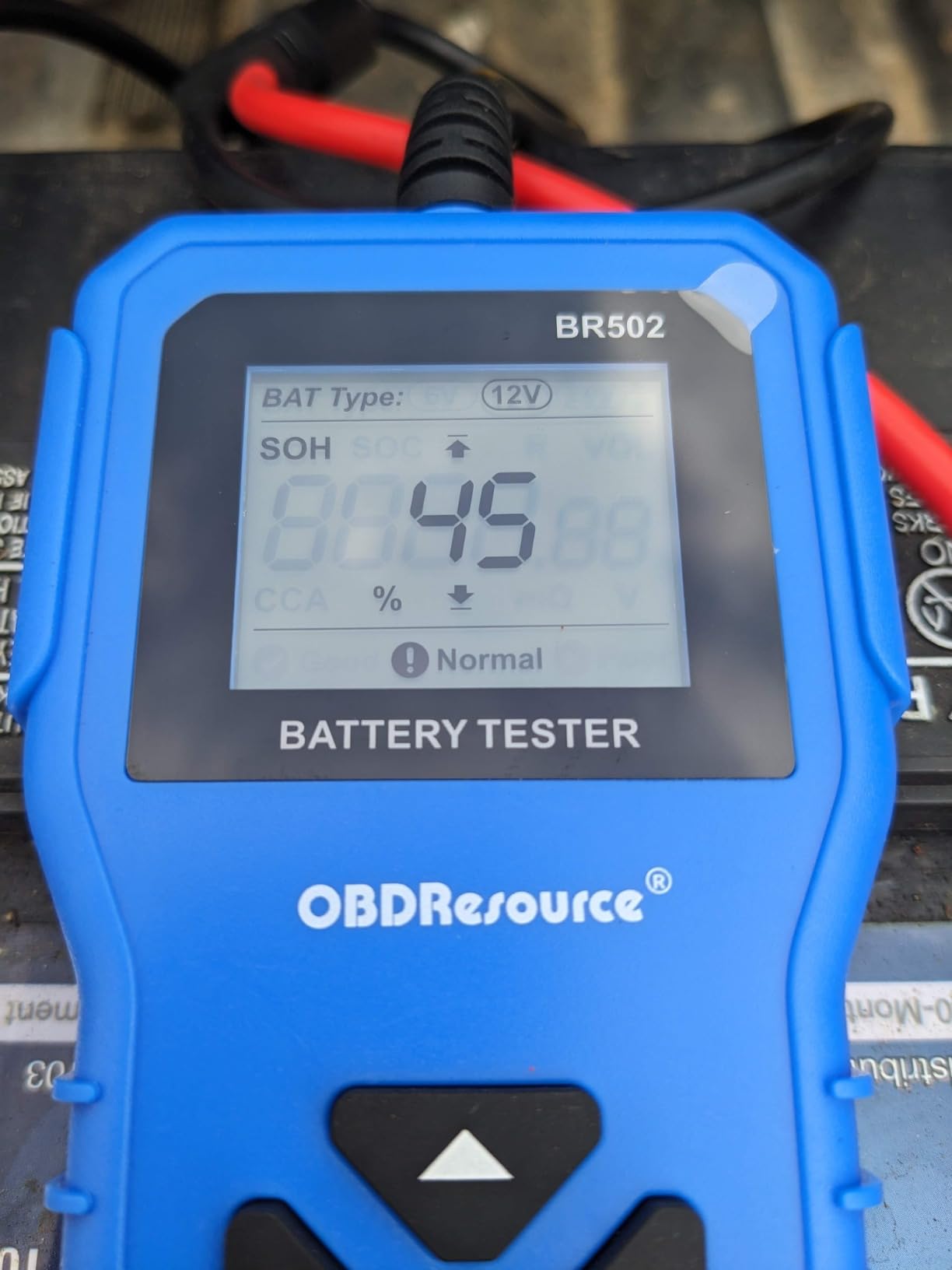 Car Battery Tester 6V 12V 24V Battery Voltage Tester, BR502 100-2000 CCA 2Ah-220Ah Internal Resistance Tester Automotive Accurate Digital Auto Battery Analyzer customer photo 1