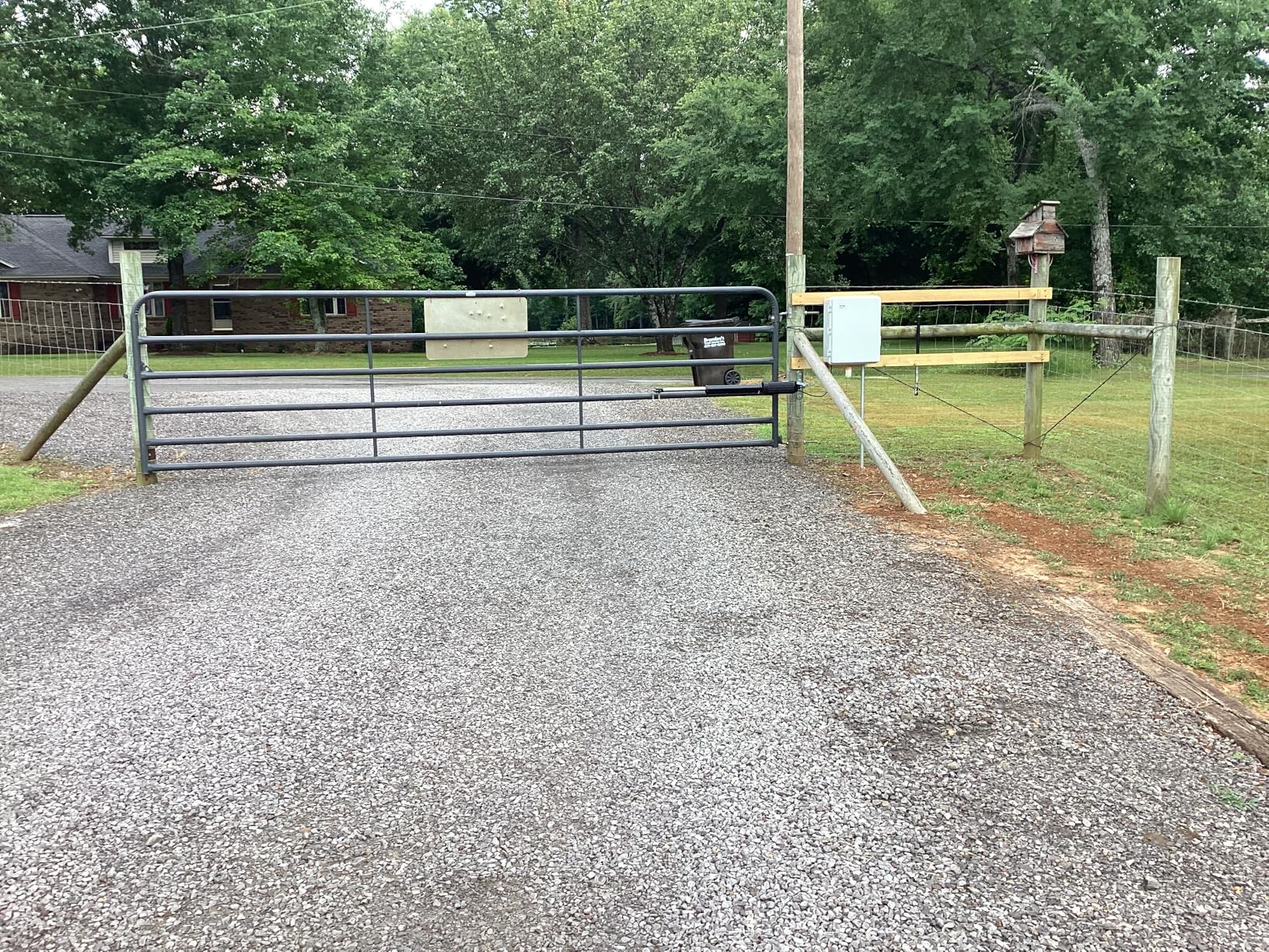 TOPENS A8131 Single Swing Gate Opener Heavy Duty Automatic Gate Motor for Single Swing Gates Up to 18ft customer photo 2