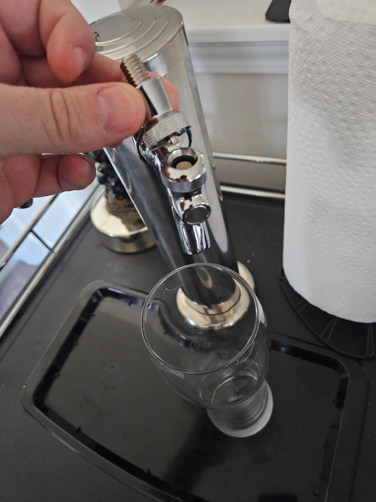FERRODAY Kegerator Tower Dual Faucet, 3