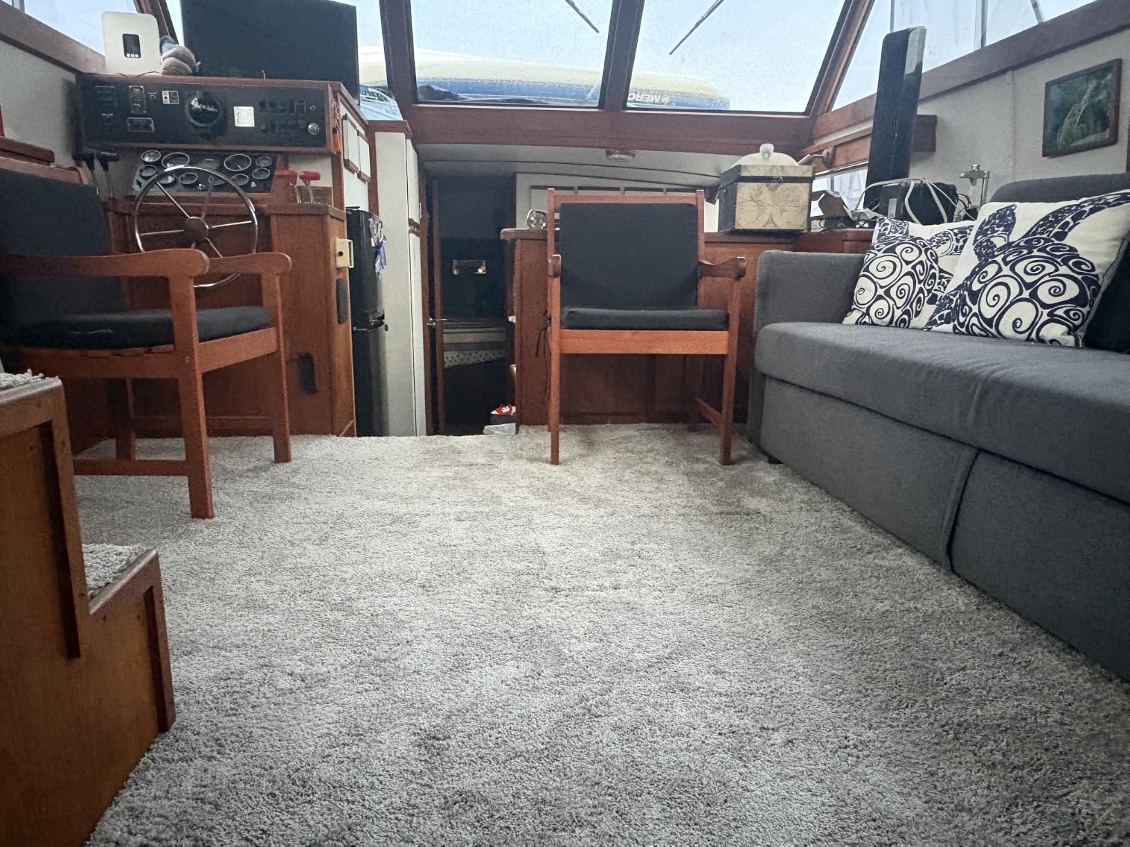 Peak Performance Peel and Stick Carpet Tiles with Attached Cushion, Easy DIY Install, Soft Residential Carpet, Seamless Appearance (Big Sur, 10 Tiles - 22.5 Square Feet) customer photo 1