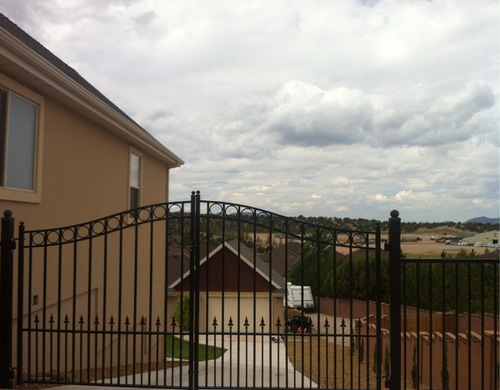 ALEKO Dual Swing Driveway Gate (14x6 London) | Anti-Rust Galvanized Steel, Outdoor Fence Security Barrier customer photo 1