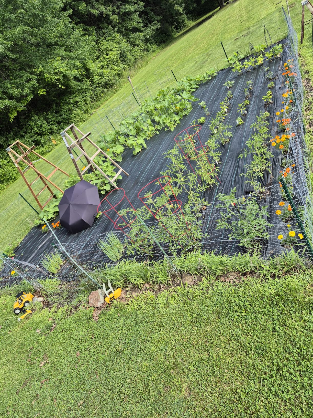 Weed Barrier Fabric 4ft x 300ft Heavy Duty Landscape Fabric | 3.2oz Woven Weed Control Fabric, UV Resistant Weed Block Fabric, For Garden, Flower Beds, Driveways & Landscaping customer photo 1