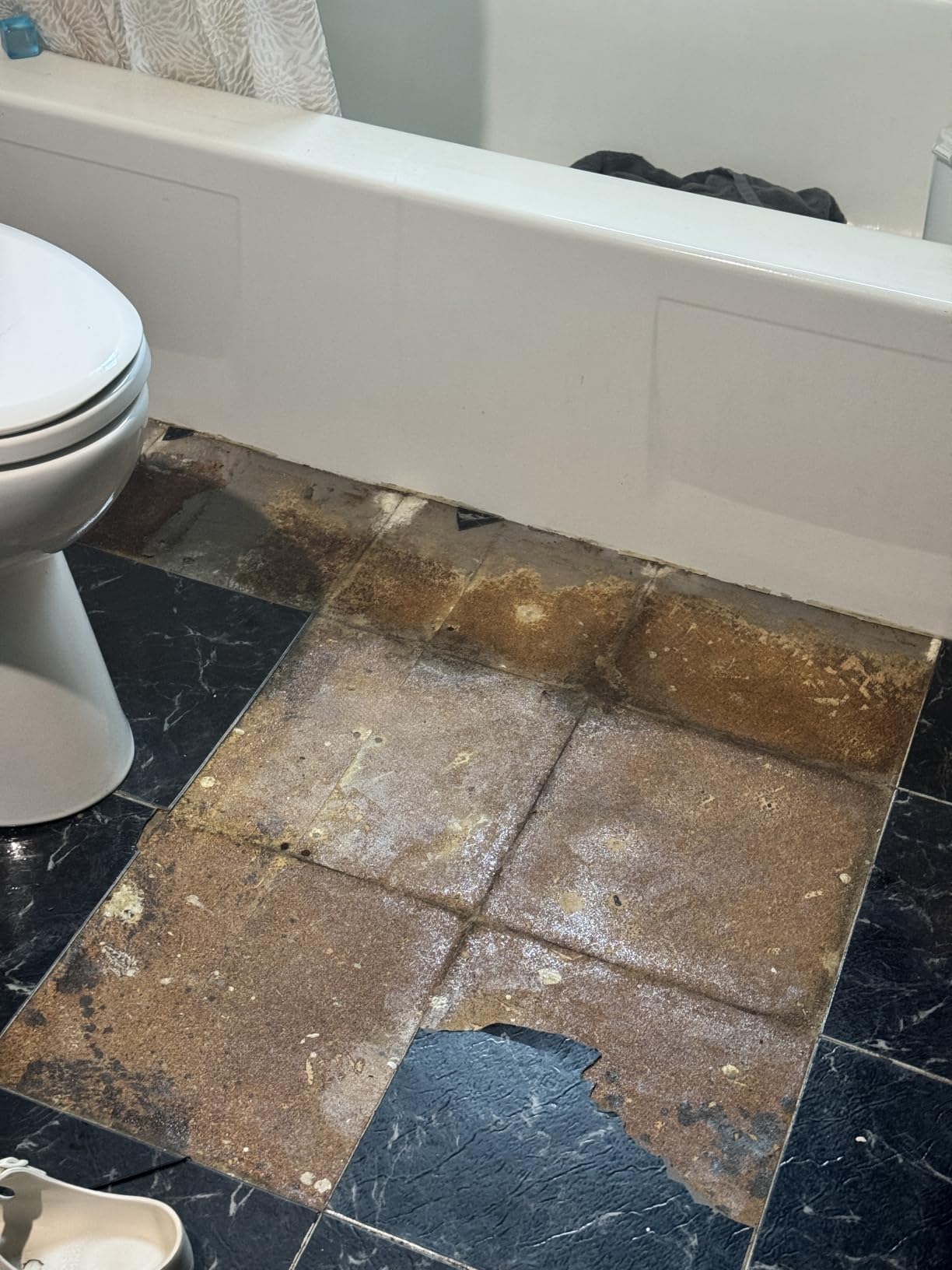 FloorPops Black Rigel Peel & Stick Floor Tiles, FP3990 customer photo 2