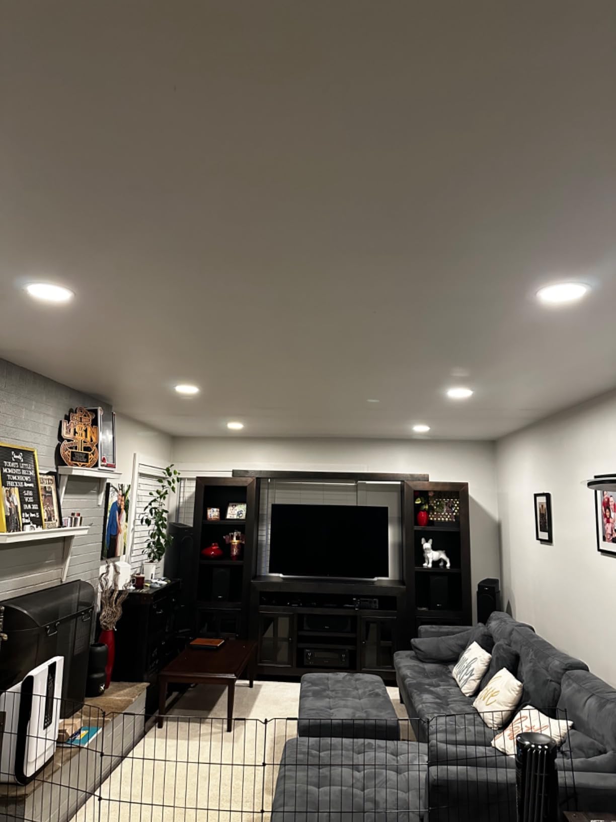 Ensenior 24 Pack 6 Inch LED Recessed Ceiling Light, 5CCT, 1200LM 12W 120V | 2700K-5000K Selectable, 5%-100% Dimmable, Ultra-Thin Canless Wafer Downlight, Aluminum, Damp Rated, ETL&FCC&IC customer photo 2