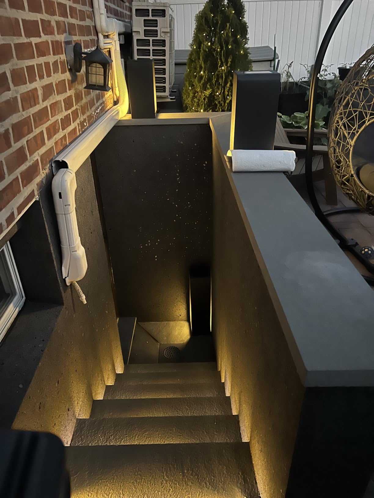 VOLISUN Solar Stair Lights 6 Pack, Solar Step Lights Outdoor Waterproof IP67, LED Outdoor Step Light, Outdoor Light Decor for Garden Stair, Deck, Front Step, Front Porch, and Patio (3000K) customer photo 1