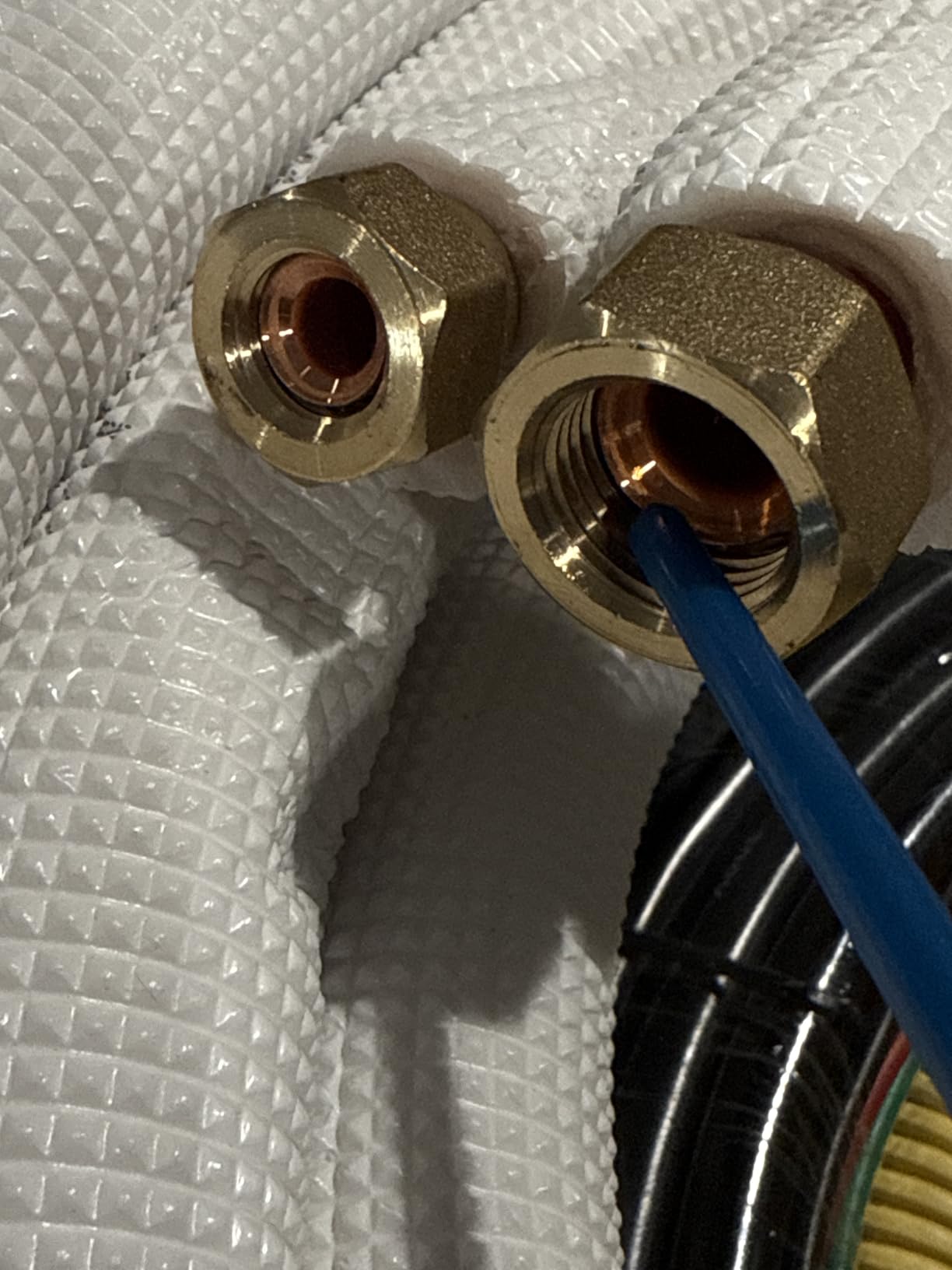 25 Ft Mini Split Line Set. Air Conditioner Copper Tubing Pipes Extension Set, 1/4