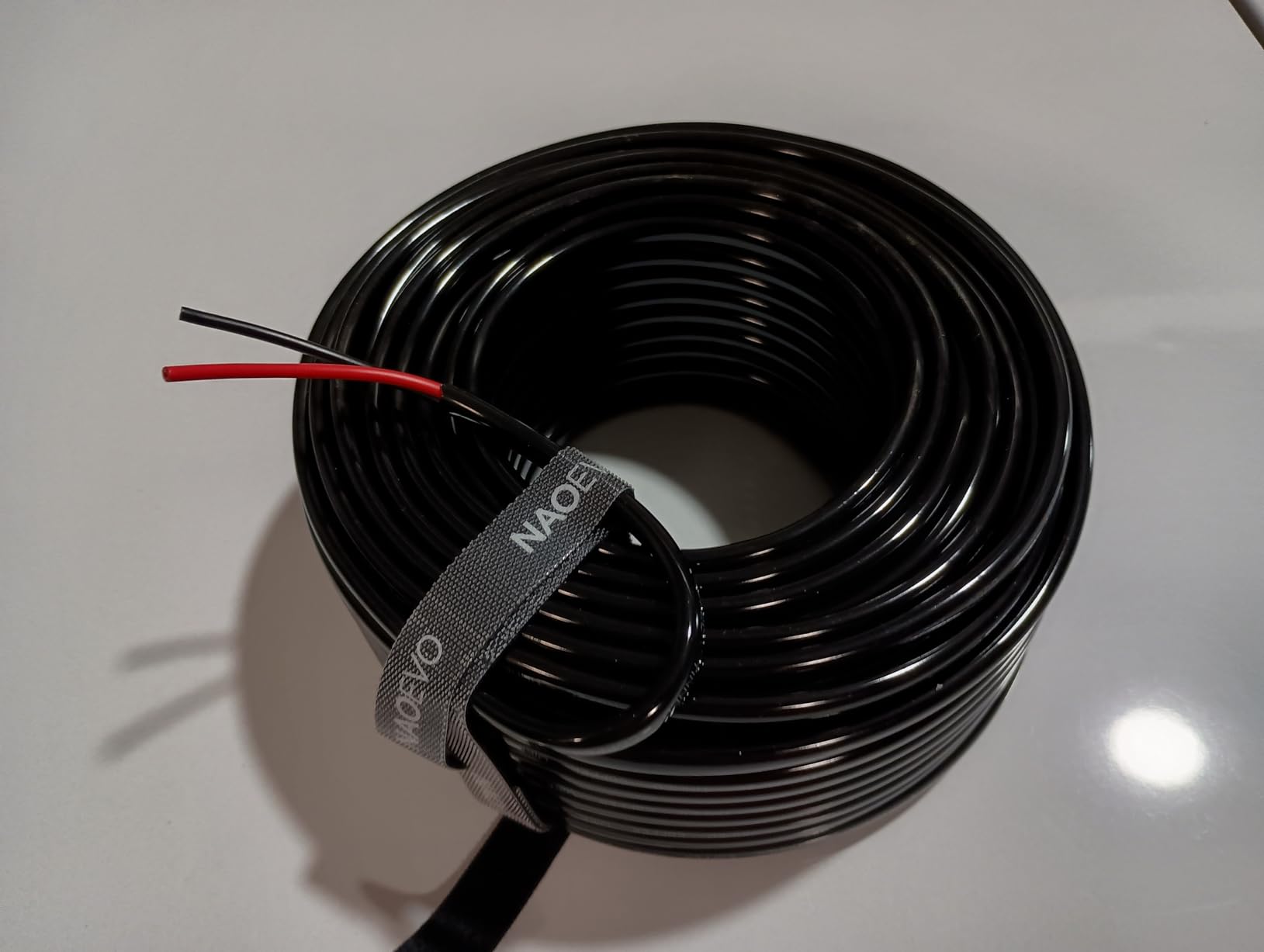 NAOEVO 18 Gauge Wire 2 Conductor Tinned Copper Electrical Wire, 100FT | PVC Insulated, 12V Low Voltage, High Conductivity, Flexible 18 AWG Wire for Automotive, Marine, Speaker, Trailer, Lamp customer photo 1