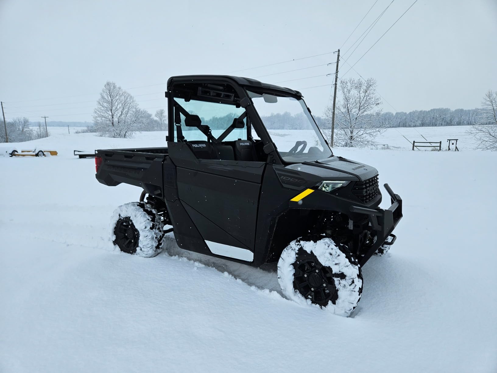 StarknightMT Full Front Windshield Compatible with Polaris Ranger XP 1000/Crew 2017-2026 Ranger 1000/Crew 2020-2026 Ranger XP 900/Crew Hard Coated Clear Window PC Scratch Resistant Tool-Free Install customer photo 1