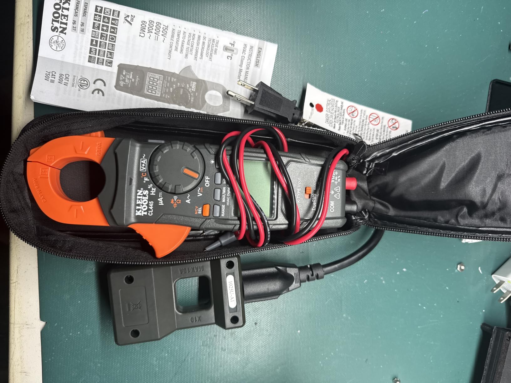 Klein Tools CL445 HVAC Clamp Meter, Auto-Ranging TRMS, NCVT, Measures Voltage, Current, Temperature, Micro Amps, InRush and More customer photo 1