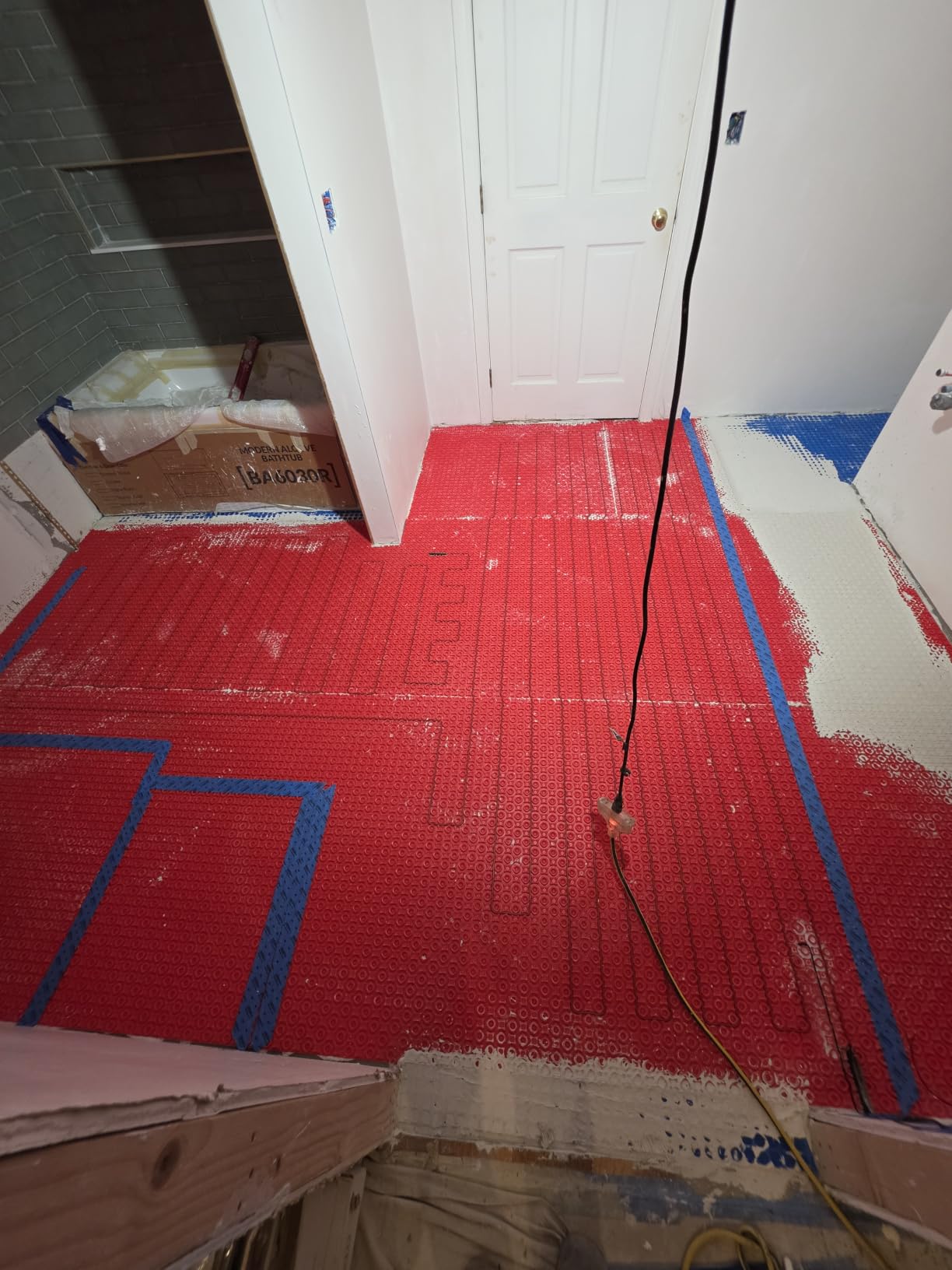 15sqft Electric Radiant Floor Heating System - 120v Heated Floor System Includes UDG4 Programmable Thermostat w/GFCI, Heater Cable, Uncoupling Membrane for Tile, Flooring Sensor & Alarm customer photo 2