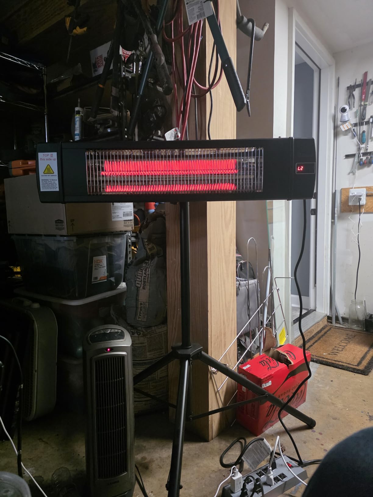 DR. INFRARED HEATER Portable Infrared Indoor and Outdoor Space Heater for Patio, Garage, Commercial & Residential With Remote Control, With Thermostat, Black customer photo 1