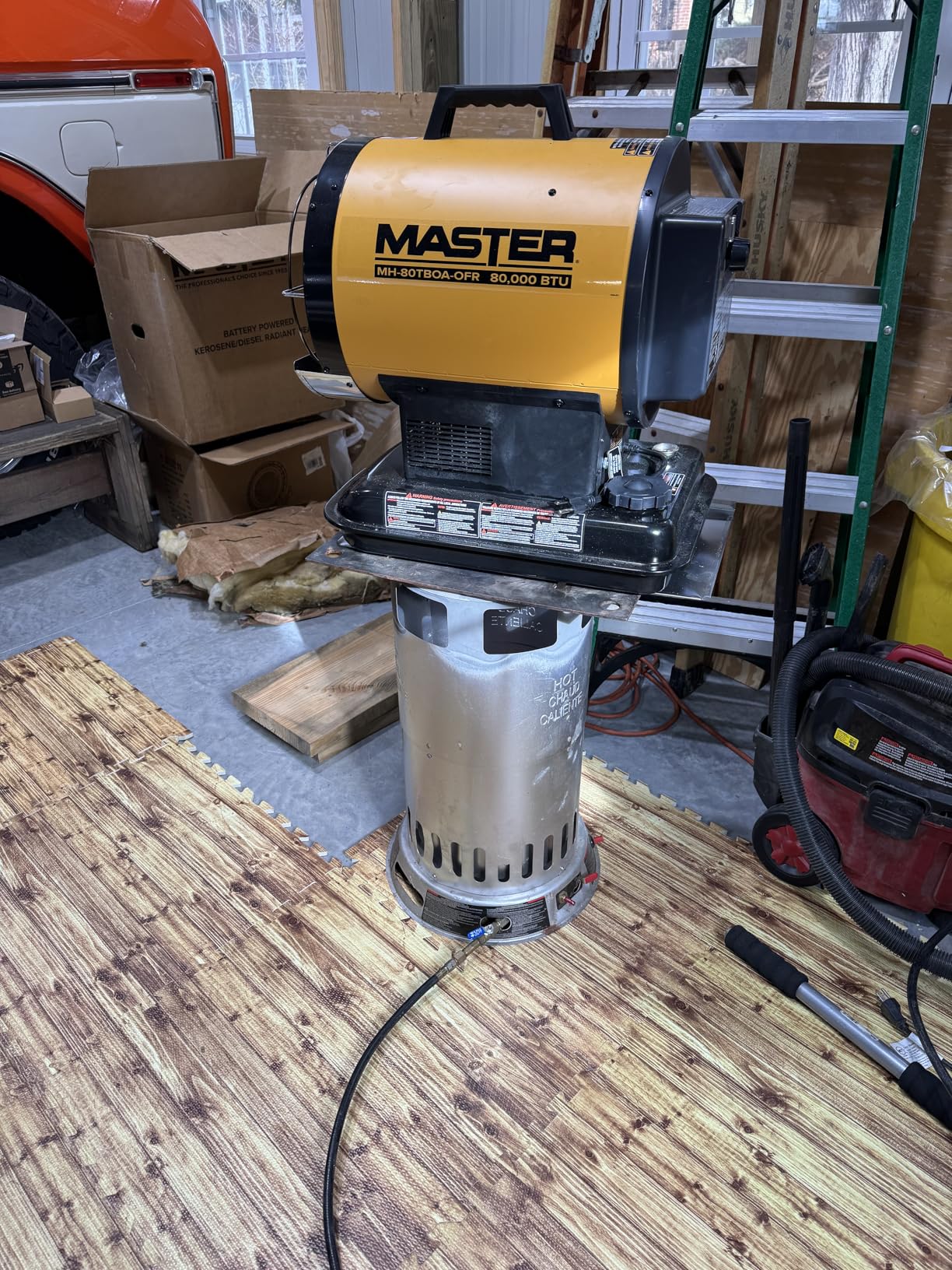 Master 80,000 BTU Kerosene/Diesel Radiant Heater, Portable Forced Air Heater for Indoor, Construction, Shop, Garage, Greenhouse customer photo 1