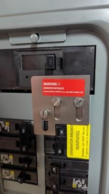 Generator Interlock Kit Compatible with Square D QO or Homeline 150 or 200 amp Panels, 1 3/8 inches Spacing Between Main and Generator Breaker, Professional and Interlock Kit customer photo 1