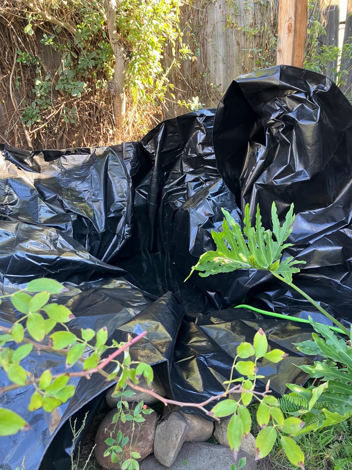 25X30FT Reinforced PE Pond Liner for KOI/Fish Duck Outdoor Ponds (28Mil) customer photo 1