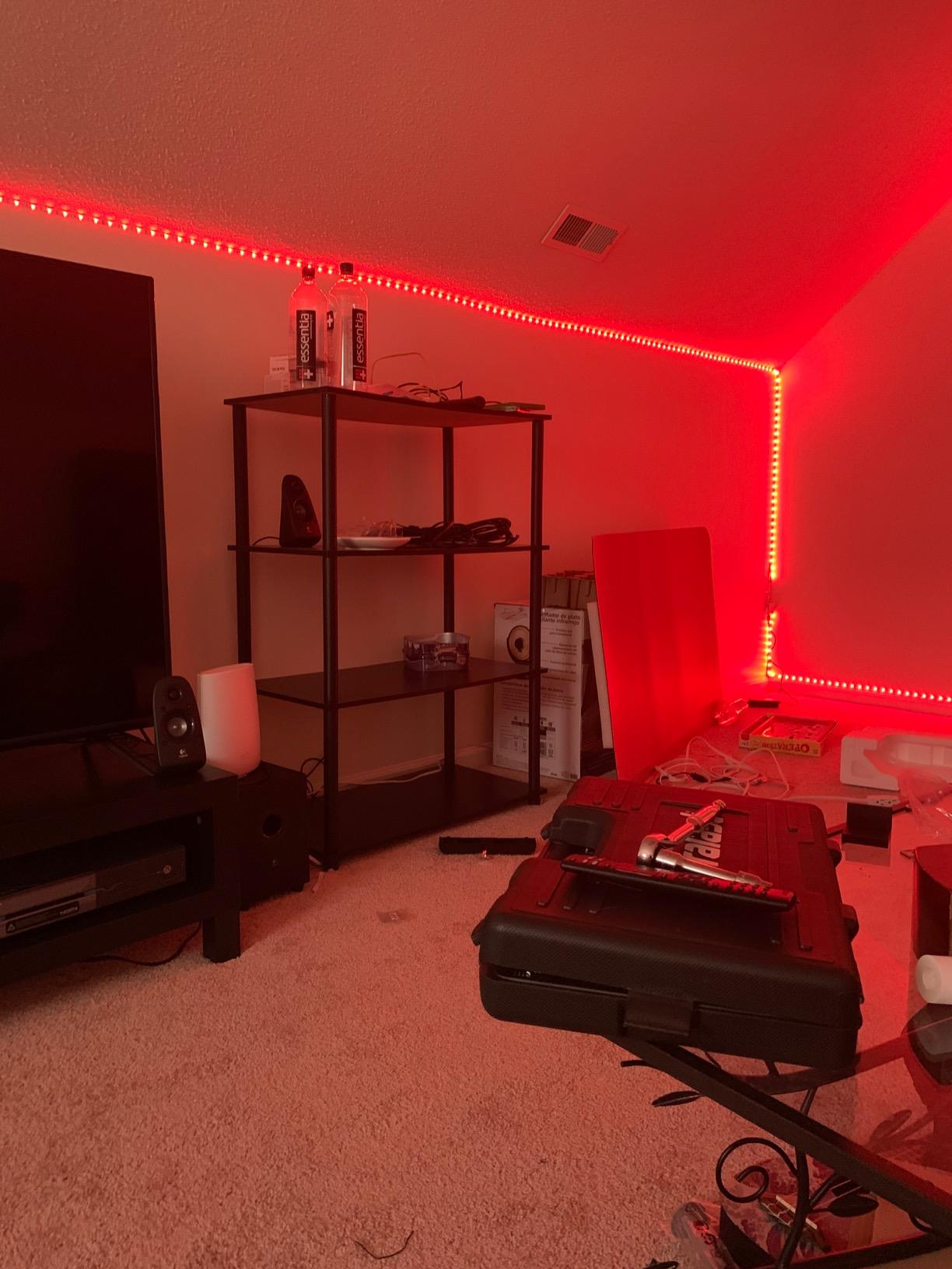 DAYBETTER LED Strip Lights 200 ft (2 Rolls of 100 ft), Smart App Control Lighting Bedroom Rome Decor with Remote, RGB Music Sync Color Changing LED Lights for Party customer photo 1