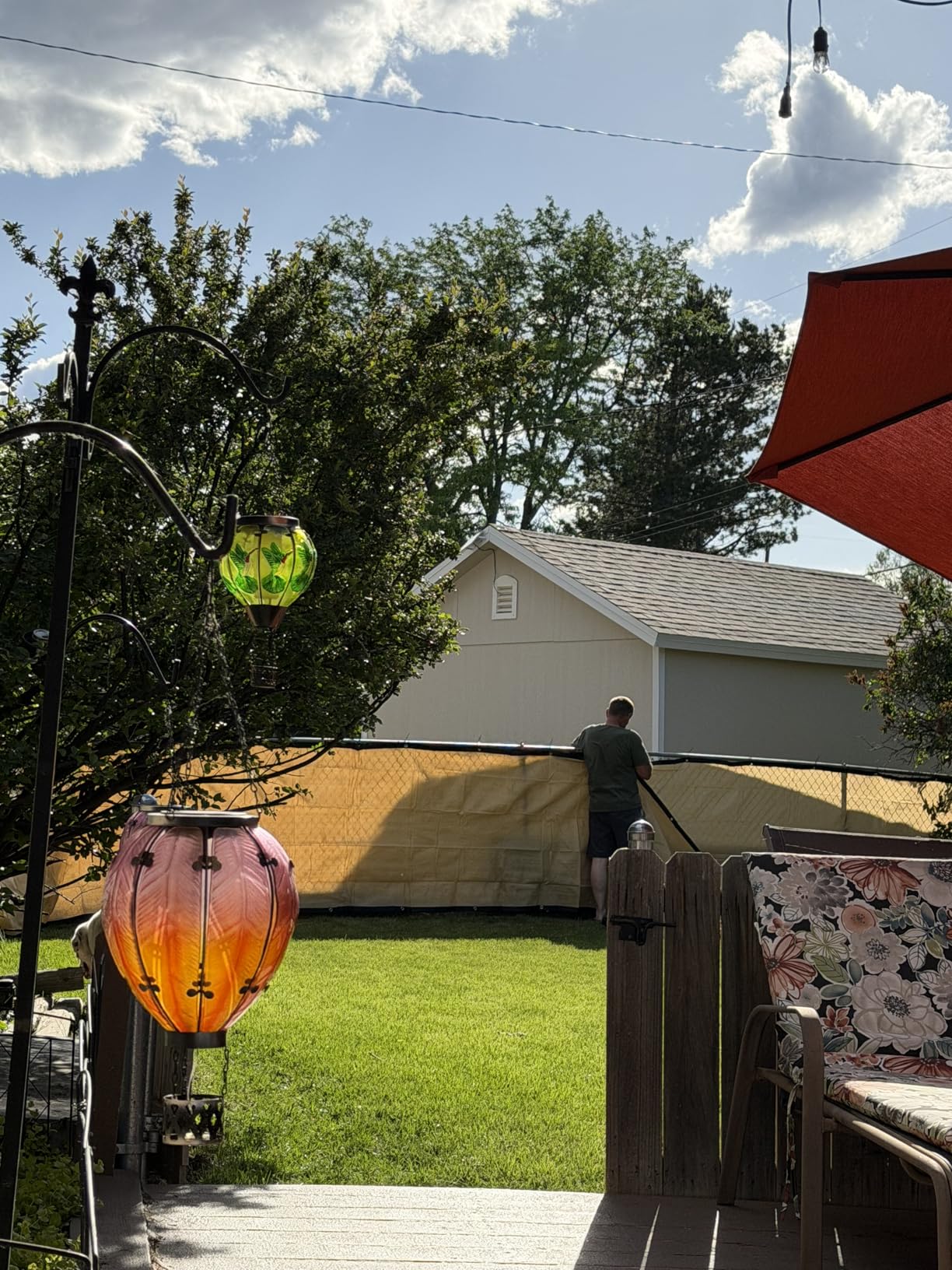 Privacy Fence Screen 6' x 50', Heavy Duty 170GSM HDPE Mesh, 95% Privacy, Reinforced Edges with Grommets for Chain Link & Wood Fences, Patio, Balcony & Yard customer photo 2