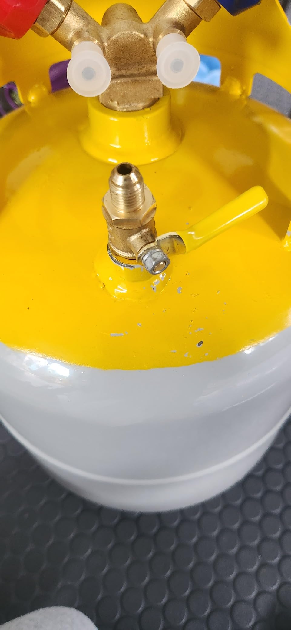 Refrigerant Recovery Tank 30 LB without Float Switch for R12 R22, R134A etc customer photo 2