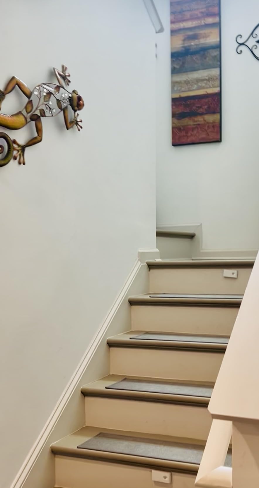 Stair Treads Carpet 4 pcs for Wooden Steps with Non Slip Rubber Backing, 100% Polyester Soft Stairs Resistant Indoor Skid Runner Safety Rugs for Kids Elders and Pets 30