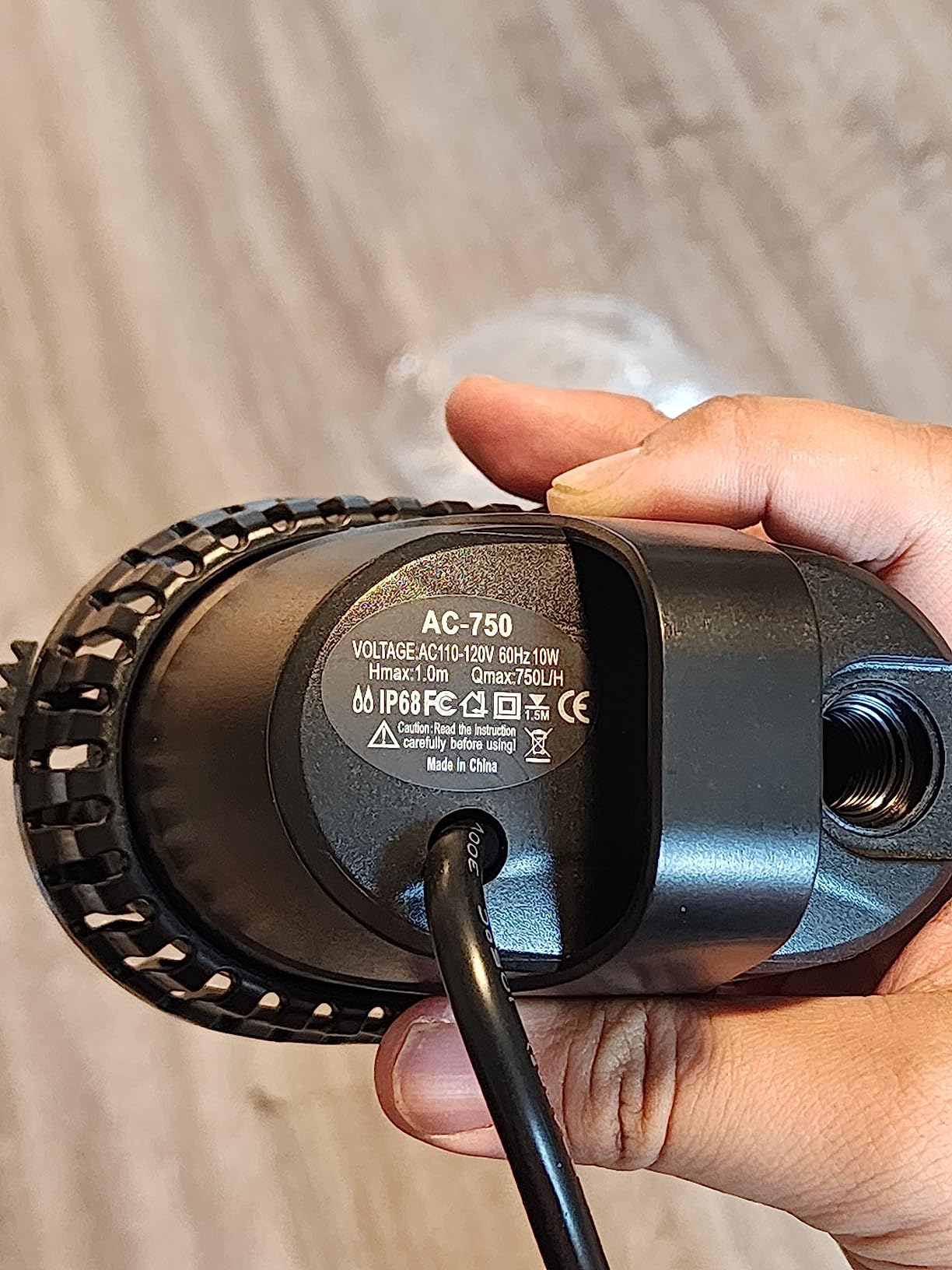 200GPH Submersible Water Pump, 10W Water Fountain Pump, Aquarium Pump, 750L/H Water Pump with 7ft Power Cord for Garden Fountain, Water Table, Waterfall, Fish Tank, Pond customer photo 1