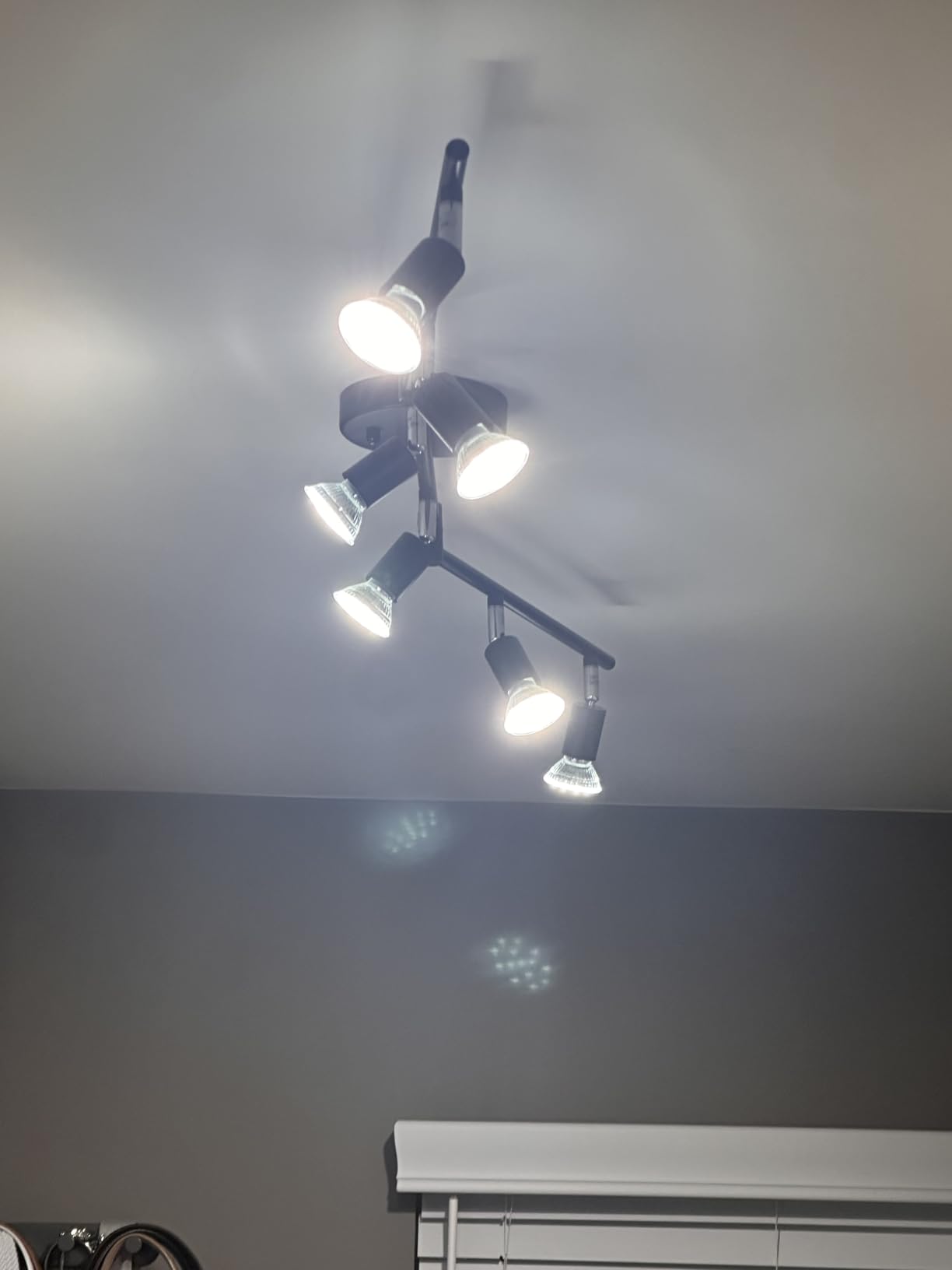 Bojim 6 Light Black Track Lighting Kit, Modern LED Track Lighting Fixtures Ceiling, Flexibly Rotatable LED Light Head with Acrylic Ring customer photo 2