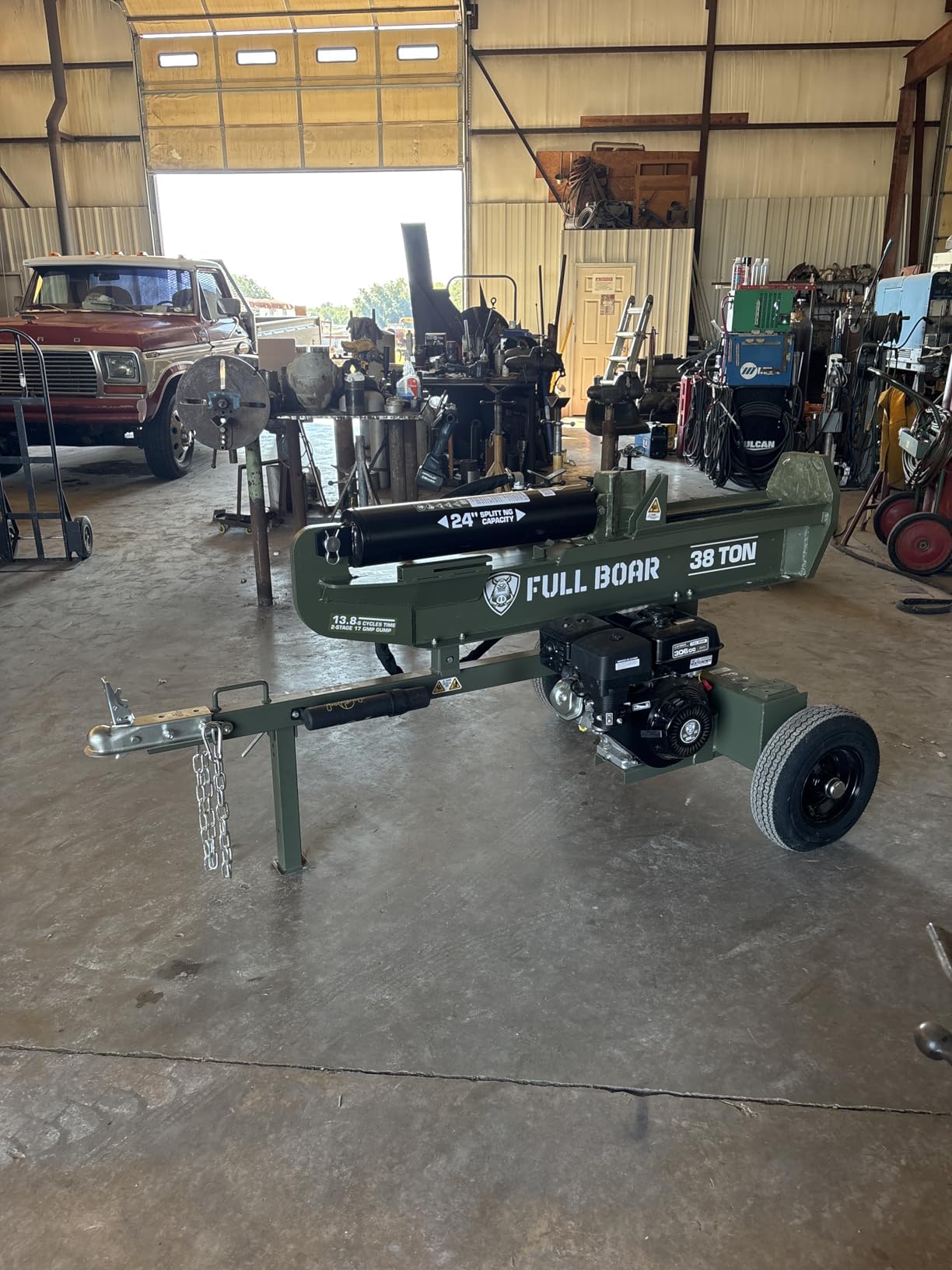 38 Ton Log Splitter-Full Boar Engine 306cc (49 State) customer photo 2