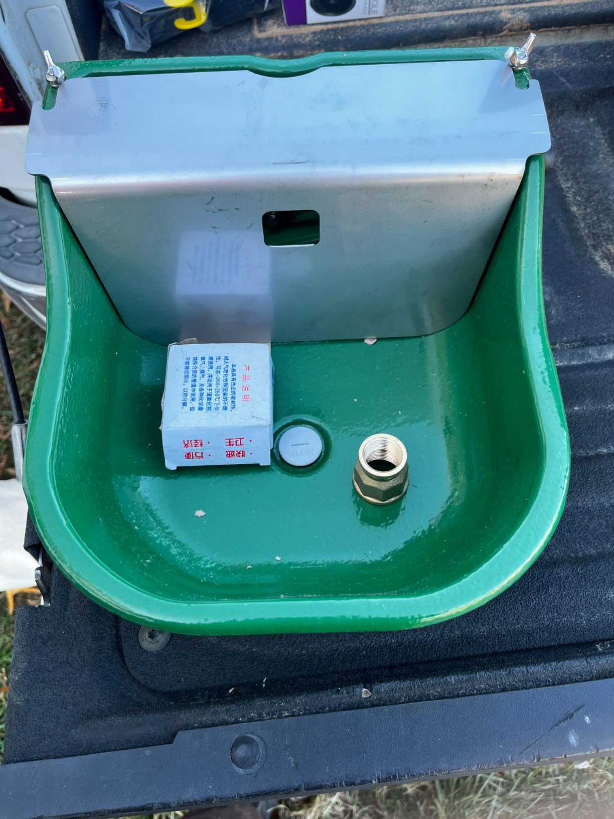 Automatic Stock Waterer for Horses,Cattle,Dog,Hog, Livestock, Heavy Duty Cast Iron,Extra Large Farm Animal Waterer Dispenser with Drainage Hole customer photo 2