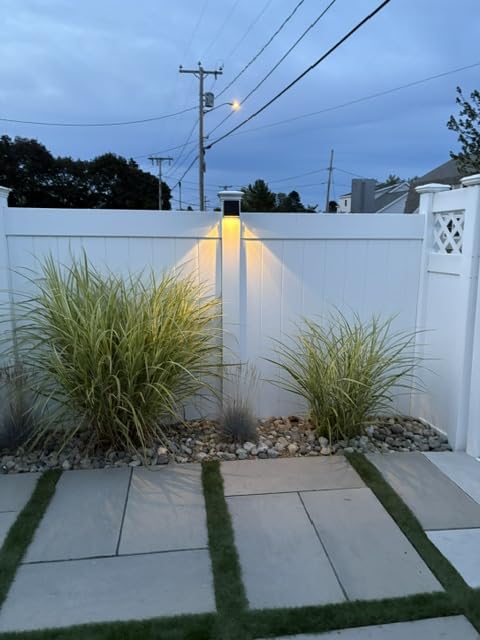 LUHLEE Solar Wall Lights Outdoor, Modern Square Solar Wall Sconce IP65 Waterproof, Solar Outdoor Lights for Patio, Porch, Garden, Backyard, Fence Decor (2 Pack) customer photo 1
