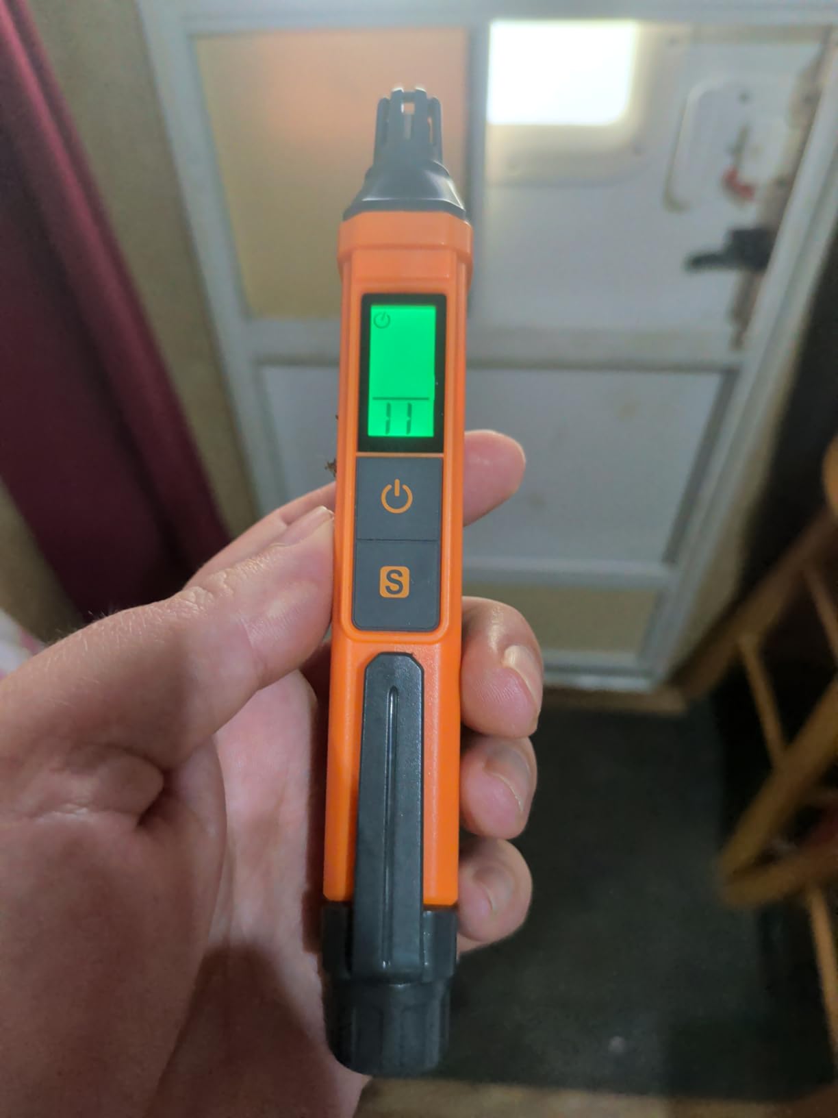 PT205 Natural Gas Detector with Audible & Visual Alarm, Gas Leak Detector with%LEL Value of Methane, Butane, Propane for Home, RV (Includes Batteryx2)-Orange customer photo 1