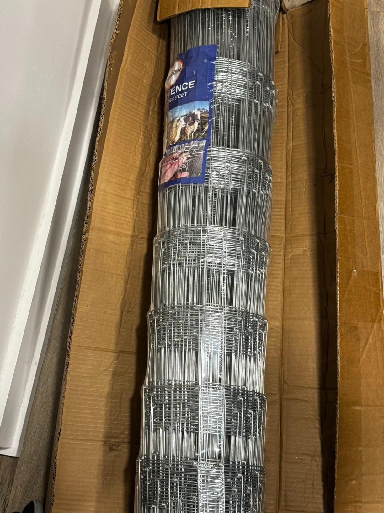 Farm Fence 4ft x 164ft Heavy Zinc Coating Cattle Fence Galvanized Field Fencing Sheep Fence Goat Fence,Hog Wire Fencing for Yard Livestock Animals Protection customer photo 2