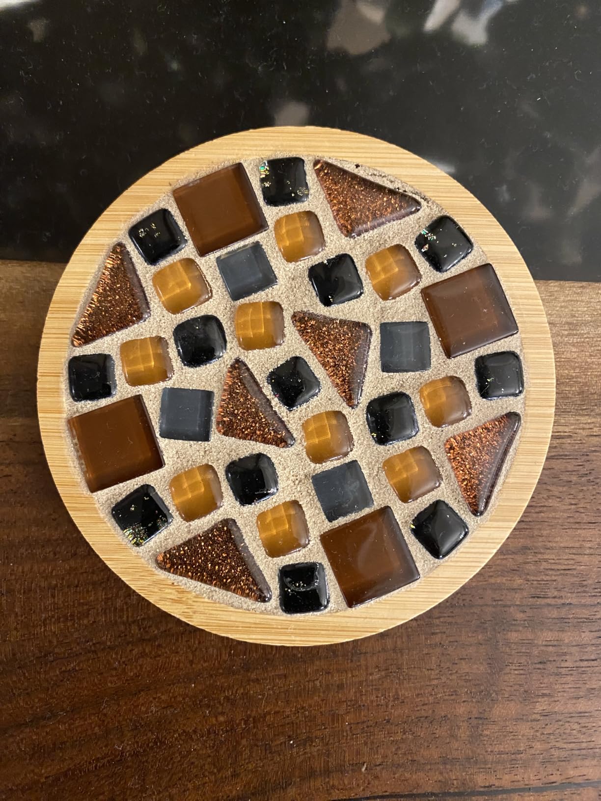 LITMIND 1.1LB Assorted Colors Irregular Crystal Glass Mosaic Tiles - Perfect for Art Crafts, Mosaic Making Projects, Home Decor, and More customer photo 2