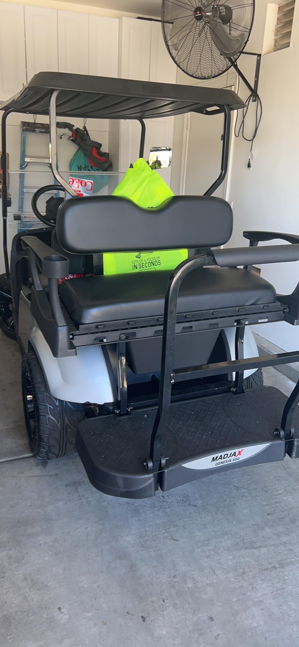 MADJAX Genesis 300 Aluminum Golf Cart Rear Flip Seat Kit for EZGO TXT | Compatible with 1994.5-Up Models customer photo 1