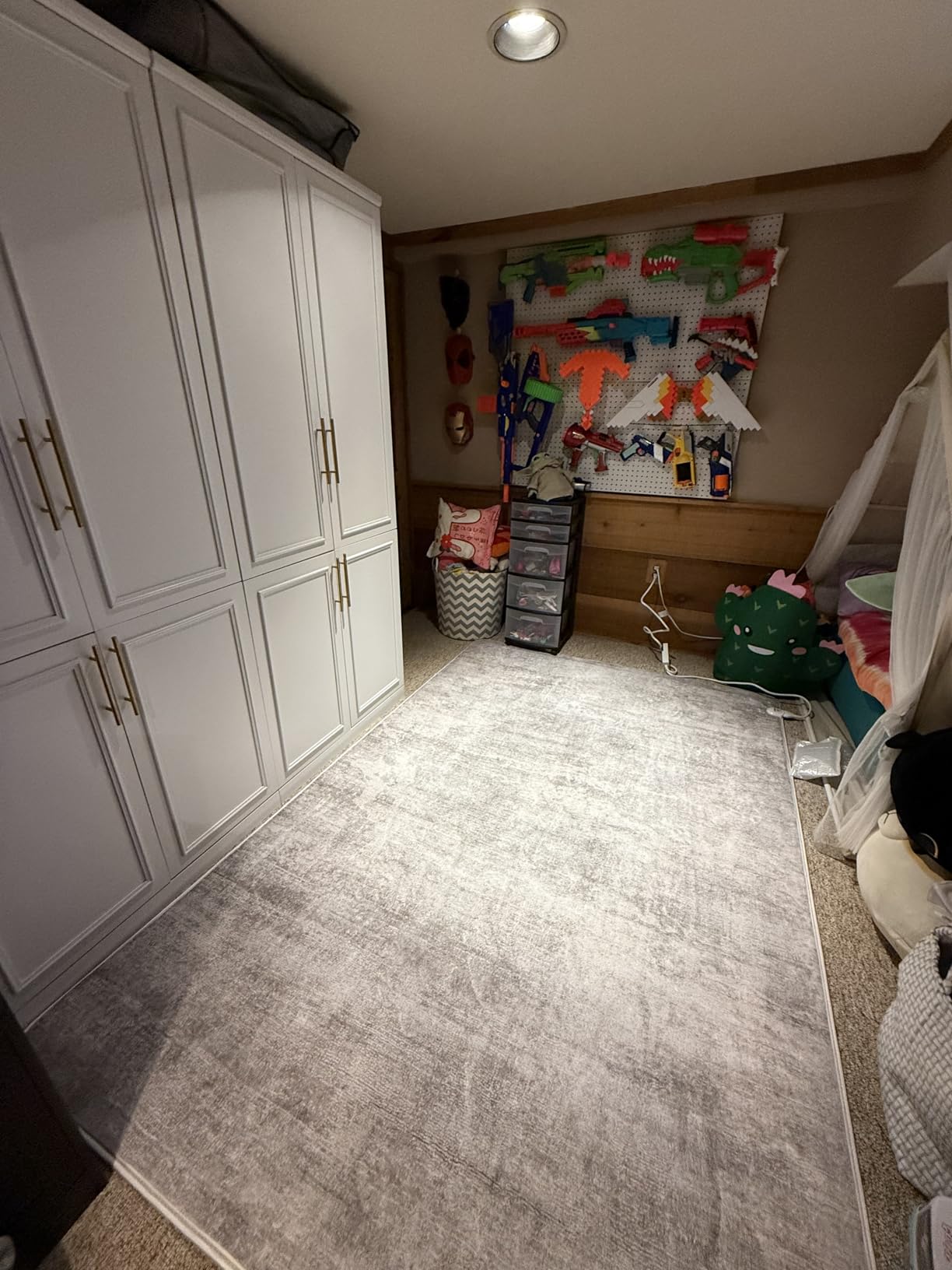 Graphene Electric Heating Carpet Soft Plush Heated Area Rug Heater Floor Mat with Timer Fast Warm Up for Home Office Study Playroom 120V 1000W 4.6x6.6Ft WS customer photo 2