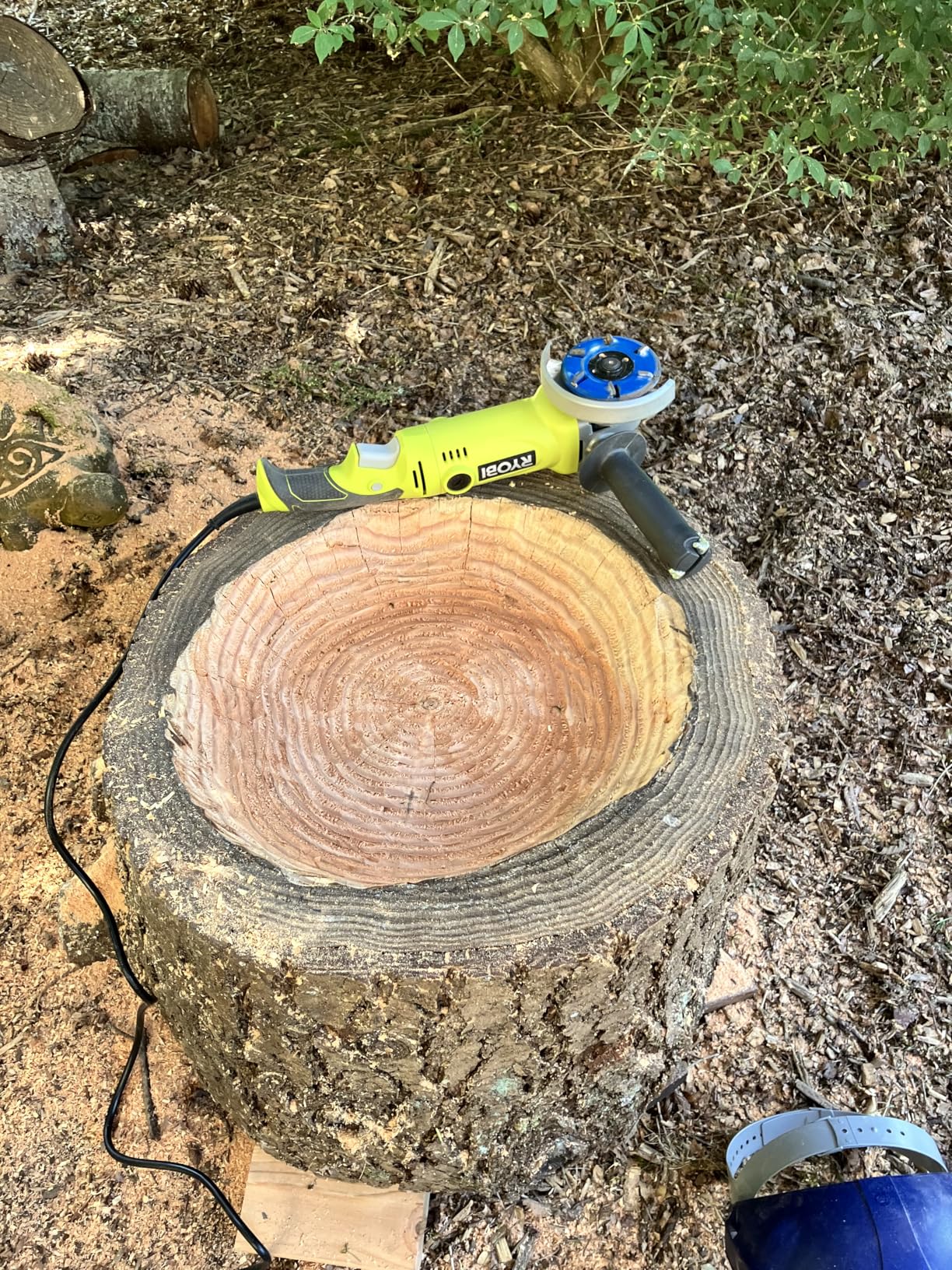 Stump Remover Angle Grinder Wood Carving Disc 6 Teeth Chainsaw Mill Cutter Woodworking Blade Tools Wood Turbo Carving Disc Wood Grinding Shaping Disc Grinder Disc (Arc Blade) customer photo 2