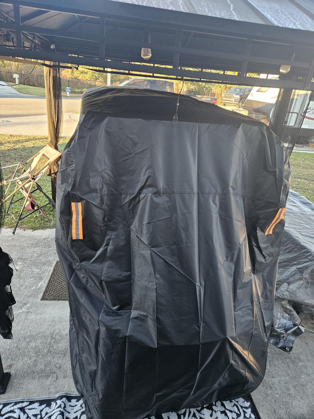 Golf Cart Cover 2/4/6 Passenger Golf Cart Covers Extended Roof Waterproof Outdoor, Durable Weatherproof, Compatible with Club Car, EZGO, Yamaha, Cushman, Evolution, Star, Tomberlin customer photo 1