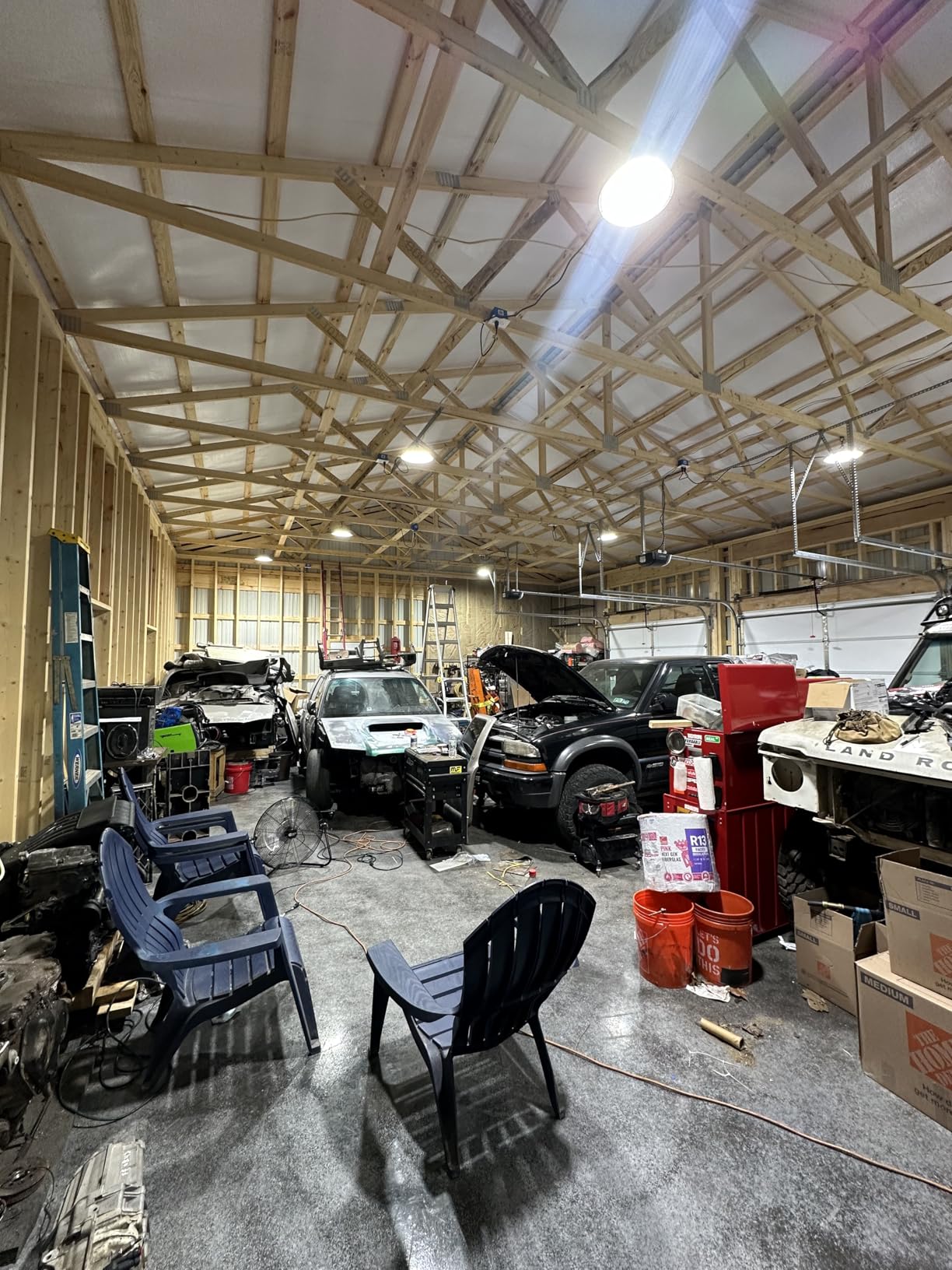 4 Pack UFO LED High Bay Light 150W, 21000lm, 5000K, Plug&Play, ETL | Super Bright, 120 Degree Beam Angle, Safety Rope, IP65 Waterproof, For Warehouse Garage Barn Factory customer photo 2