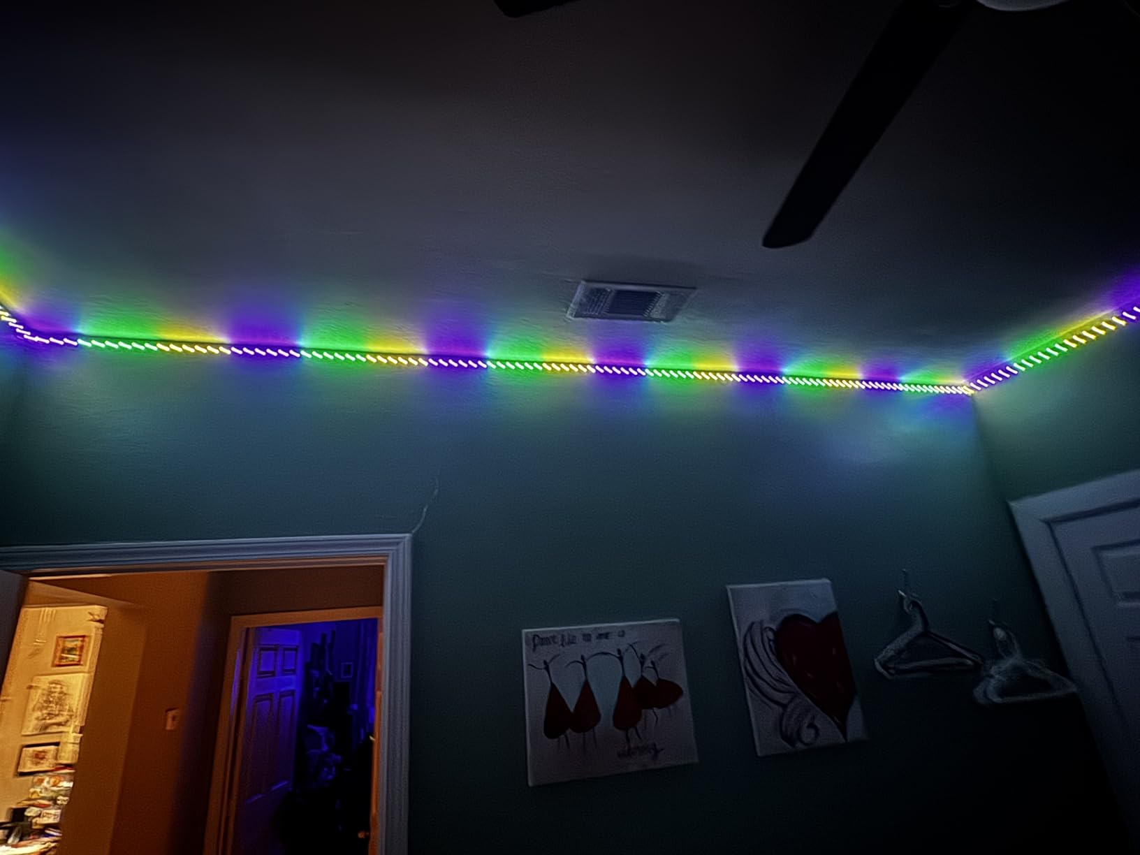 DAYBETTER 100 ft Smart WiFi Led Lights, Led Strip Lights Work with Alexa and Google Assistant, App Voice Remote Control Music Sync Color Changing RGB Strip Lighting for Bedroom Room Decor, 50 ft *2 customer photo 2