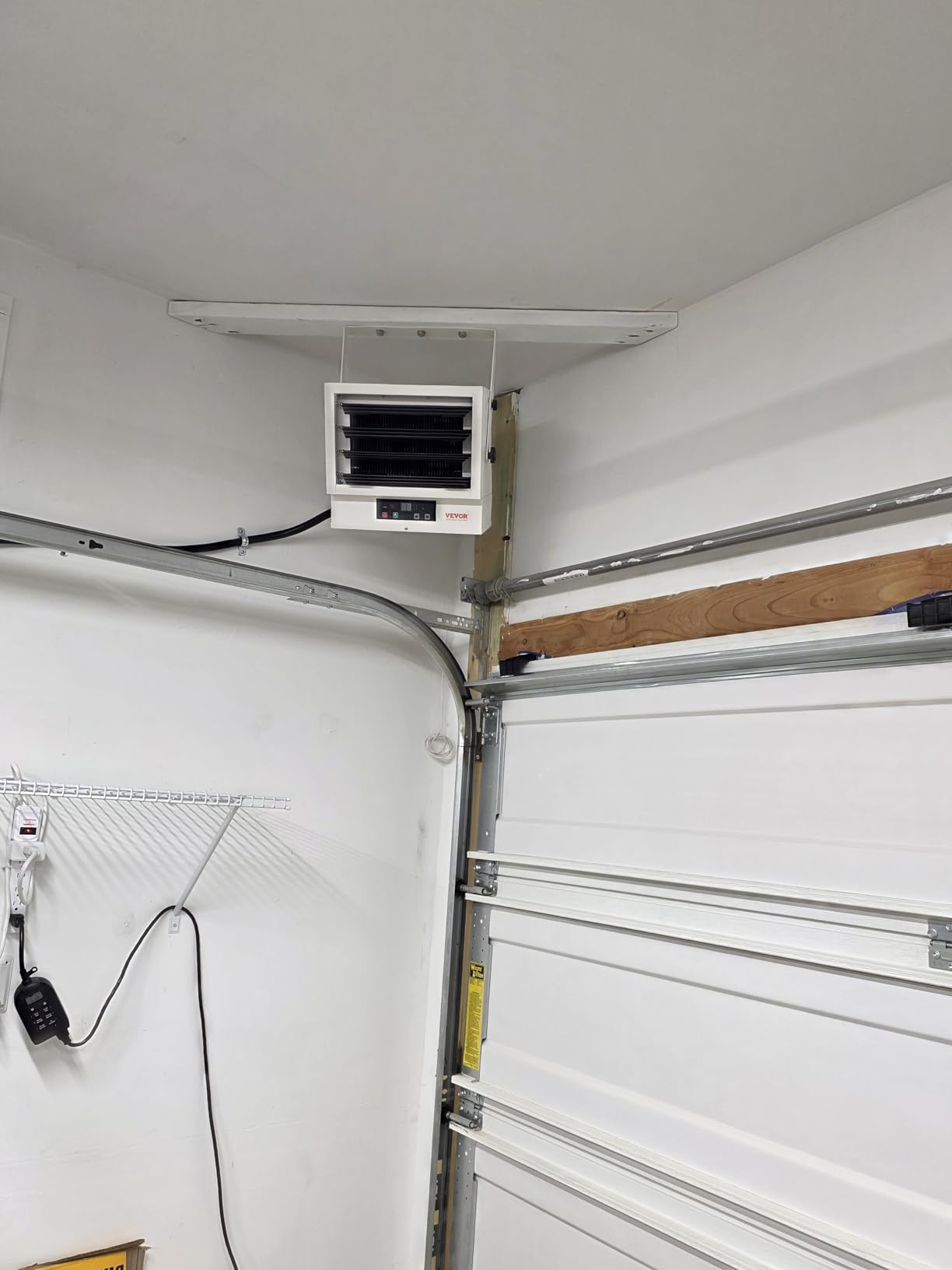 VEVOR Electric Garage Heater, 7500 Watt Digital Fan Forced Wall Ceiling Mount Shop Heater customer photo 1