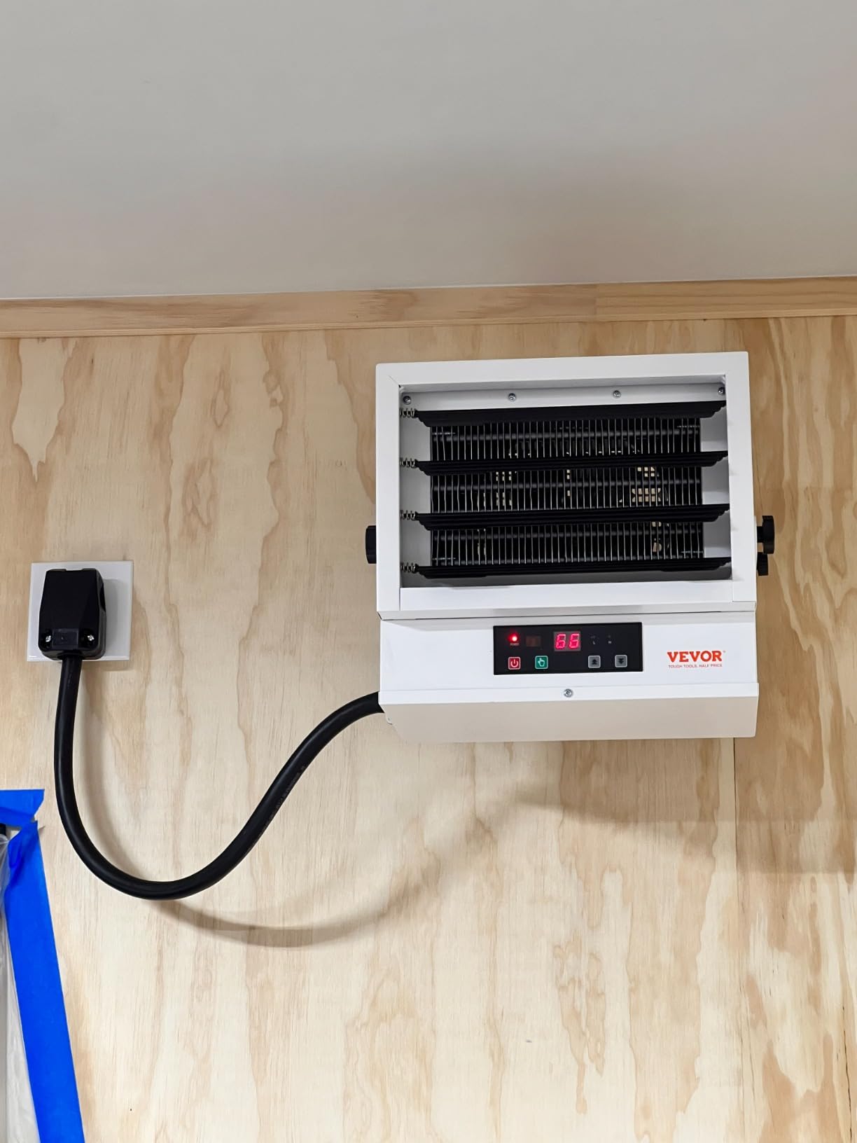VEVOR Electric Garage Heater, 7500 Watt Digital Fan Forced Wall Ceiling Mount Shop Heater customer photo 2