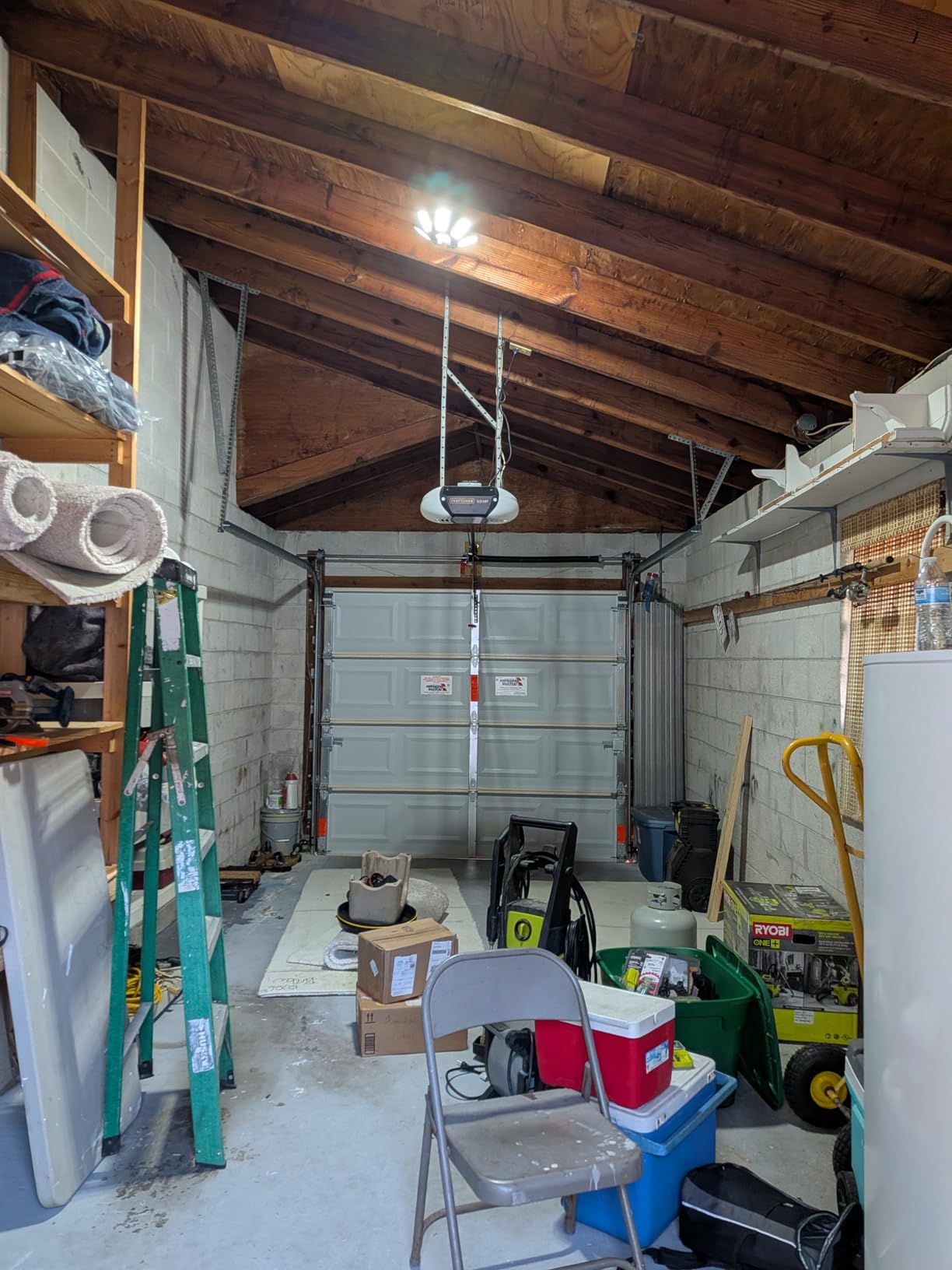 LED Garage Light 2 Pack - 200W 20000LM 6500K LED Garage Ceiling Lights with 7+1 Adjustable Panels, Shop Lights Screw in E26 E27 Bulb Socket for Workshop, Storage Room, Basement, Warehouse customer photo 2