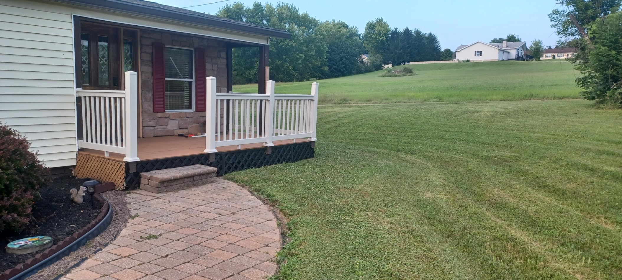 Weatherables Vinyl Railing Posts, Vinyl Post Kit 4 in. x 4 in. x 39 in. (White) customer photo 1