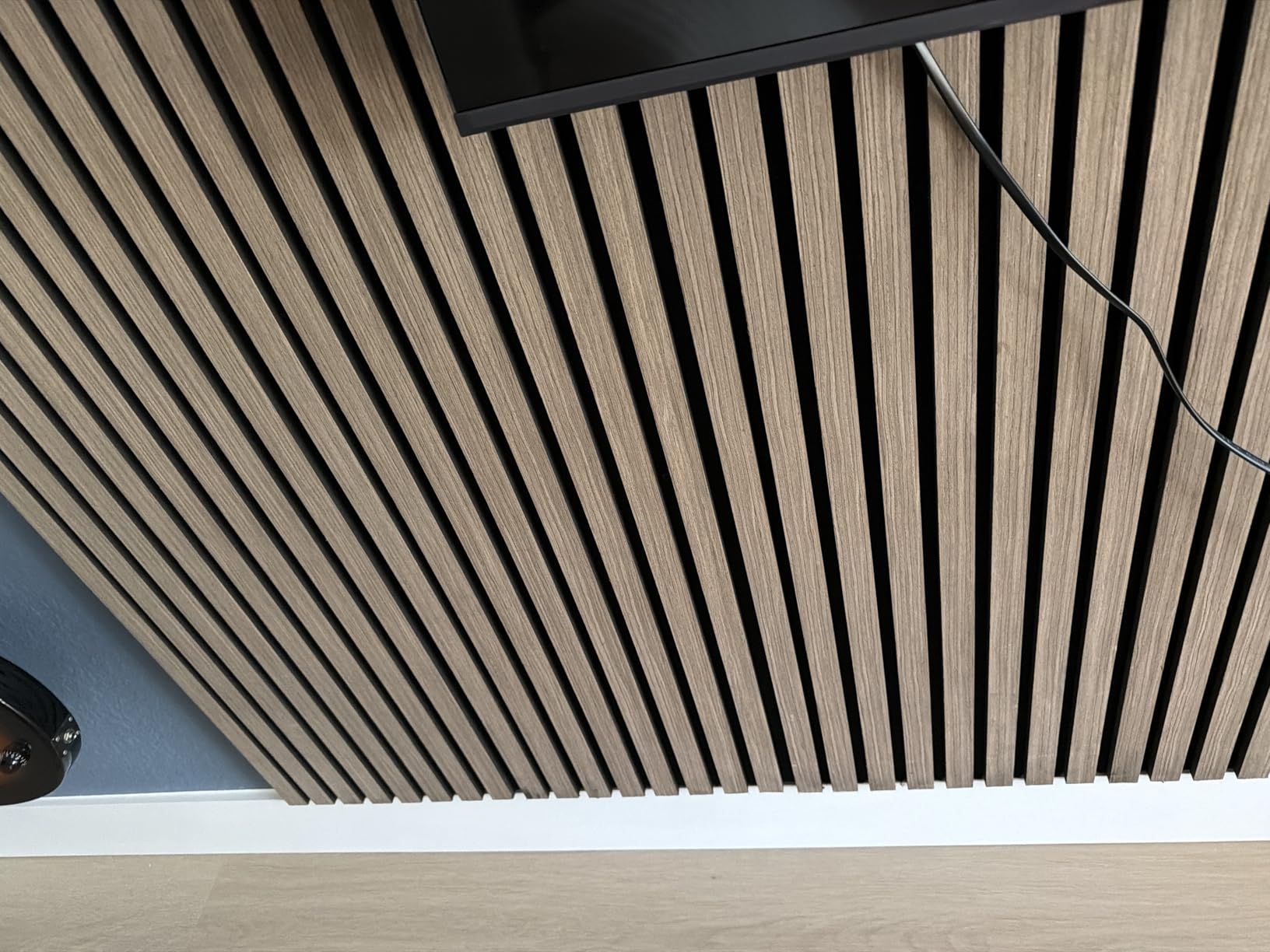 2-Pack Wood Panels for Wall - Acoustic Wood Slat Wall Panels, Soundproof Wooden Paneling for Interior Decor customer photo 1